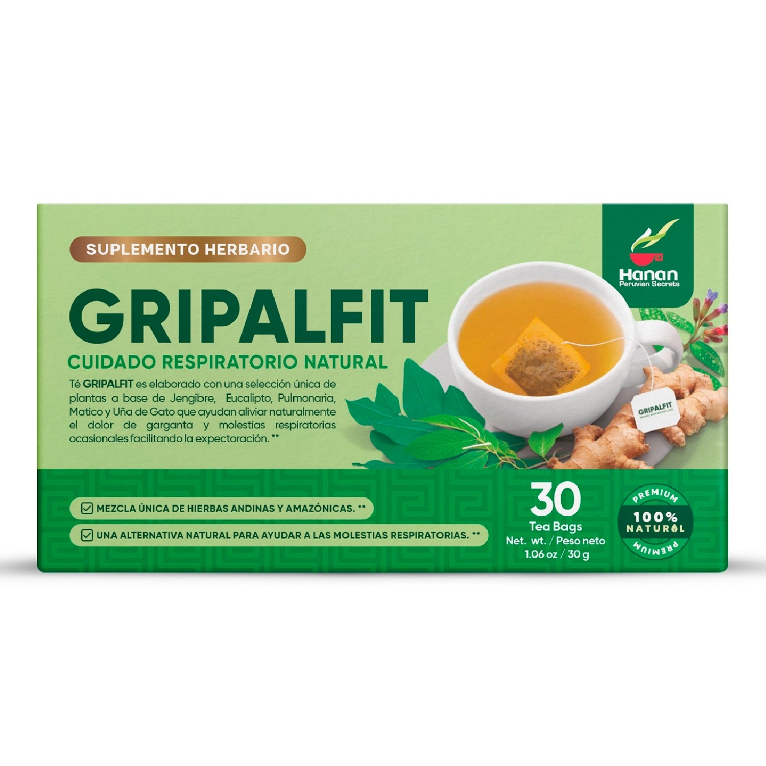 GRIPALFIT | Natural Respiratory Care | 30 Teabags