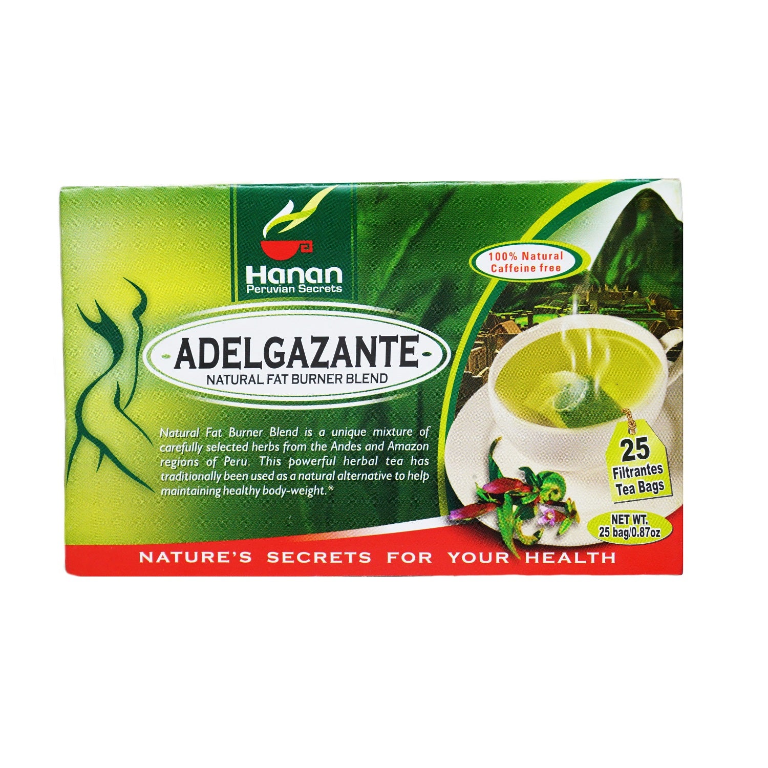 Natural Fat Burner Blend Herbal Tea | Adelgazante | 25 Teabags