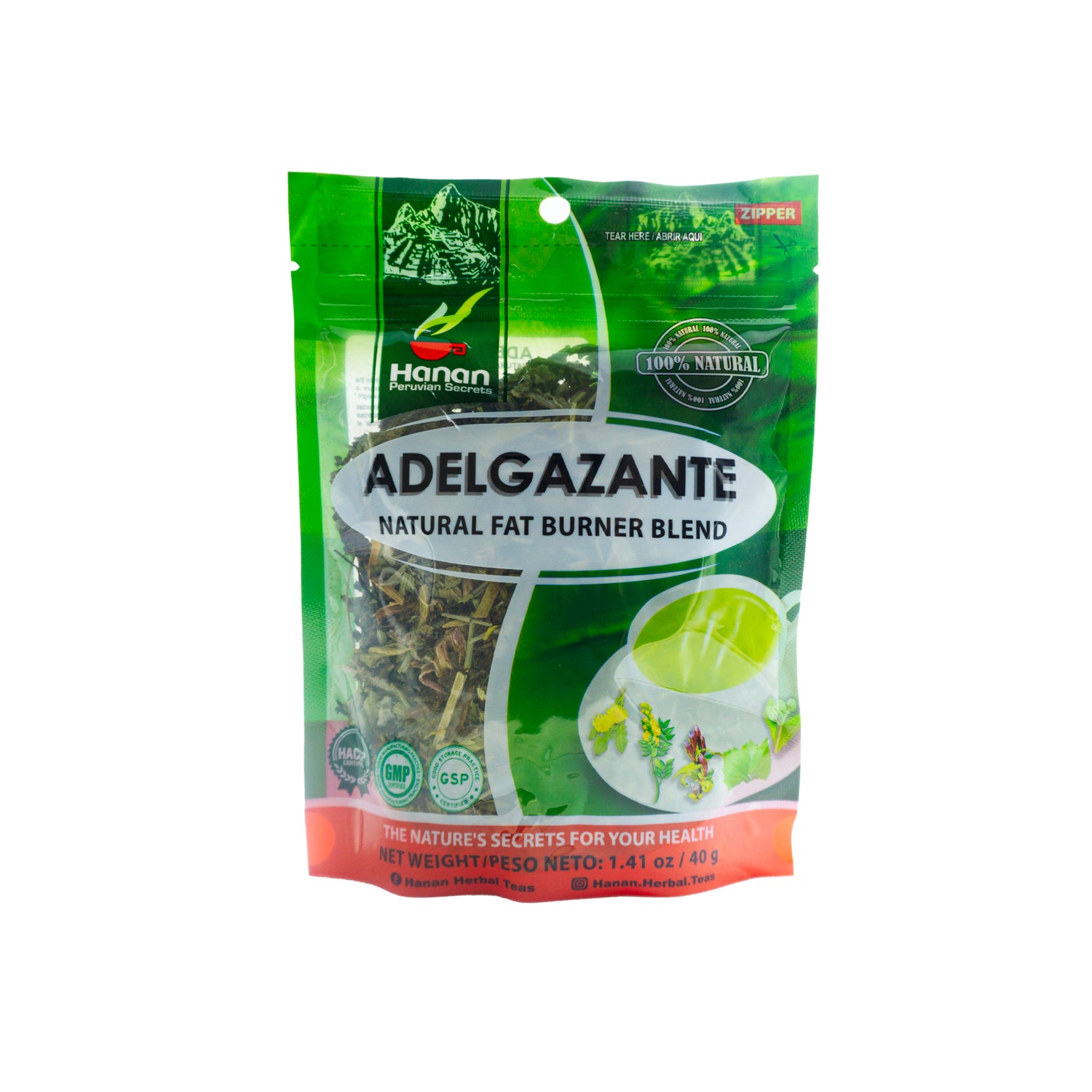 Adelgazante Natural Fat Burner Blend |  Bitter Loose Tea | 1.41oz (40g)