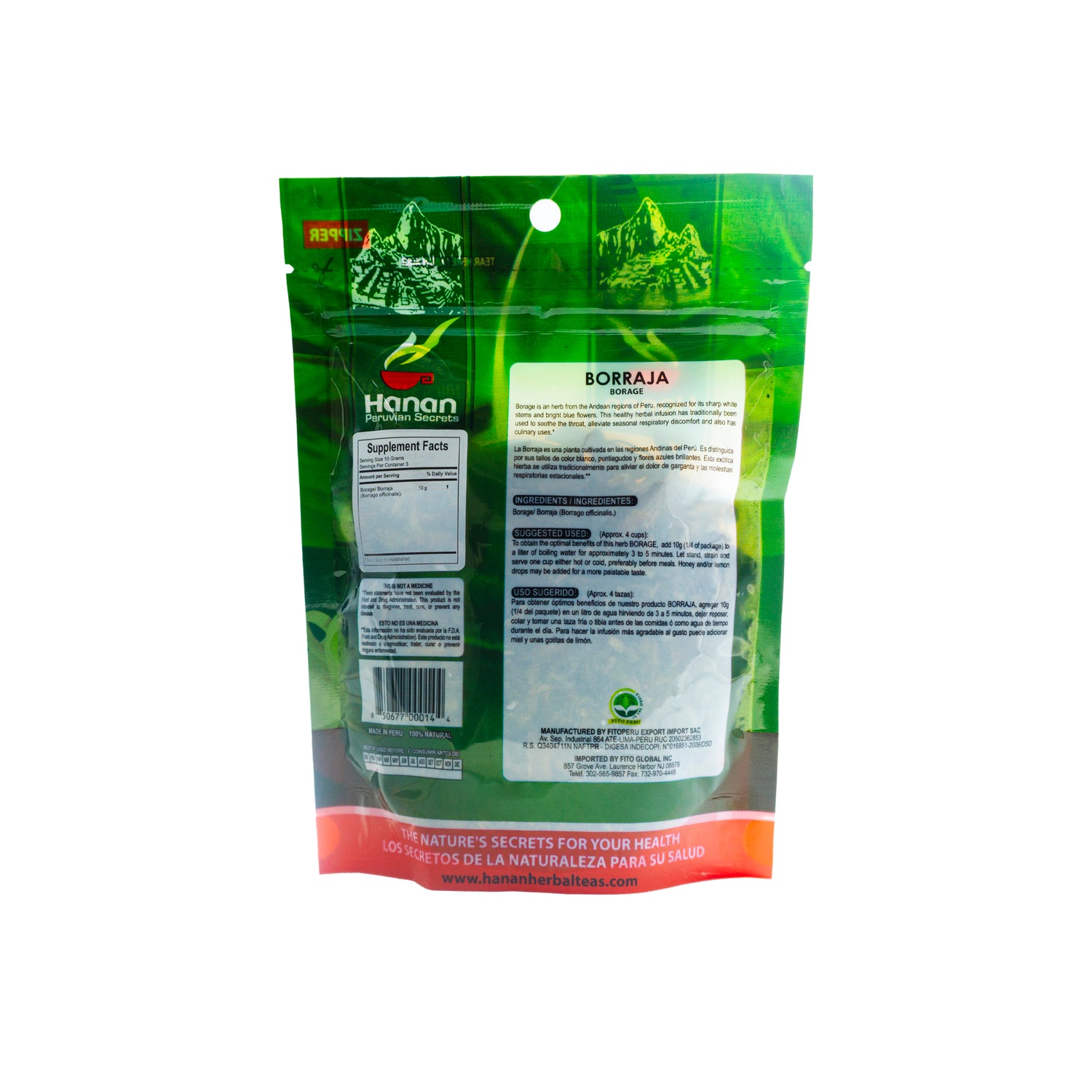 Borraja | Borrage Loose Leaf Tea | 1.41oz (40g)