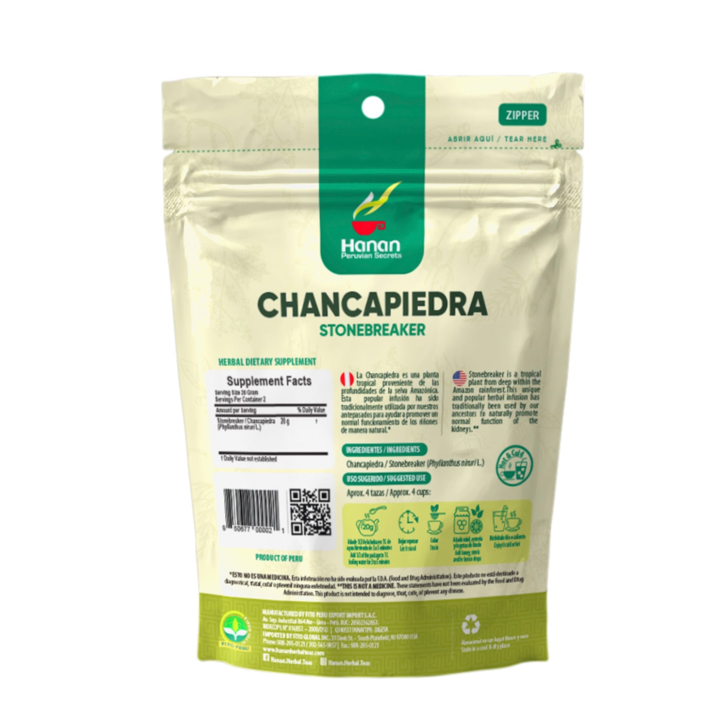 Chancapiedra | Stonebreaker Loose Leaf Tea | 1.41oz (40g)