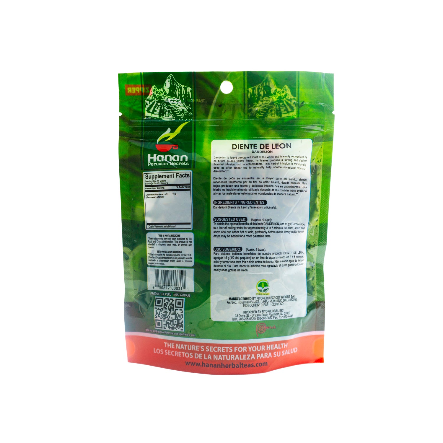 Diente de Leon | Dandelion Loose Leaf Tea | 1.06oz (30g)