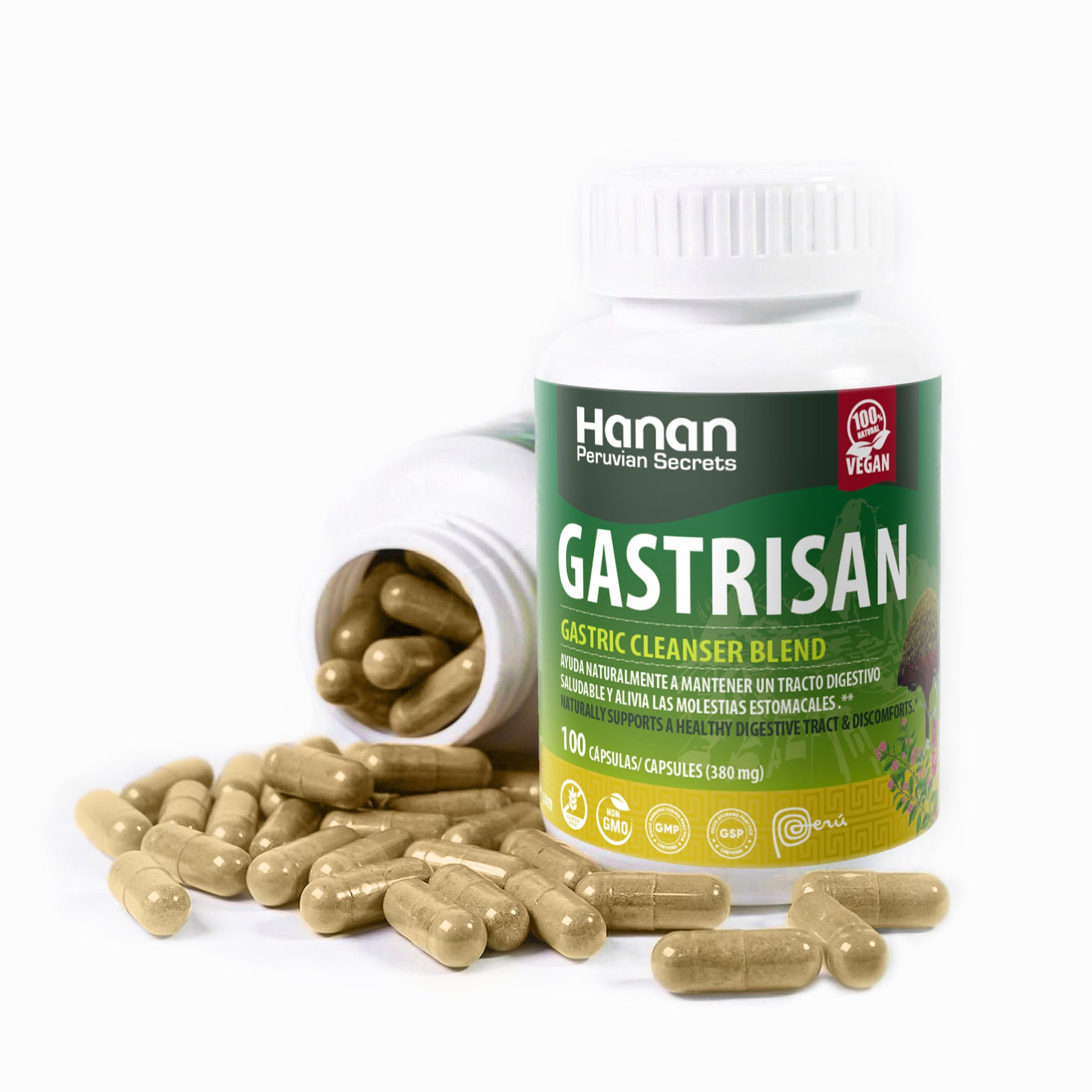 Gastric Cleanser Blend | Gastrisan - Ulceran | 100 Capsules