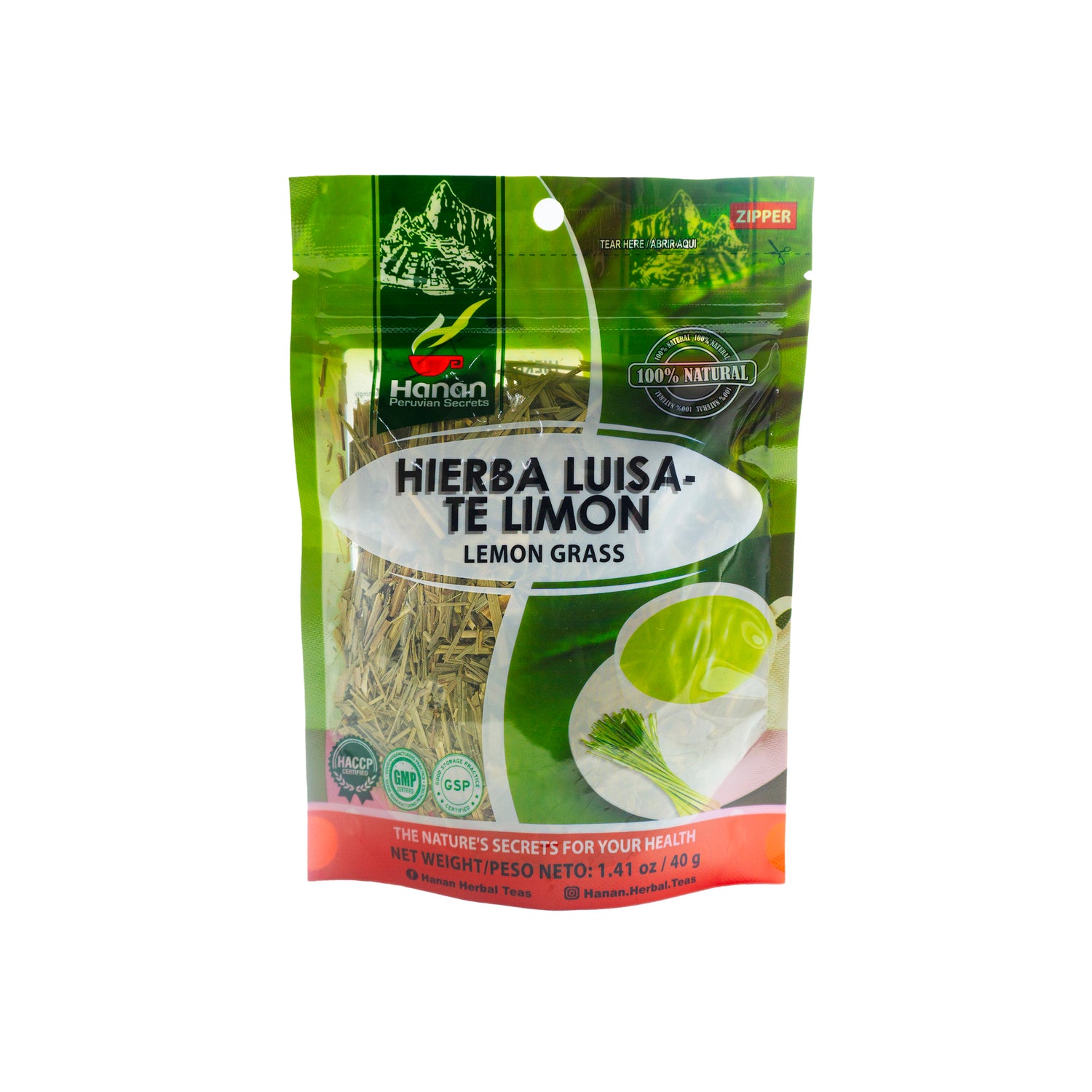Hierba Luisa - Te Limon | Lemon Grass Loose Leaf Tea | 1.41oz (40g)
