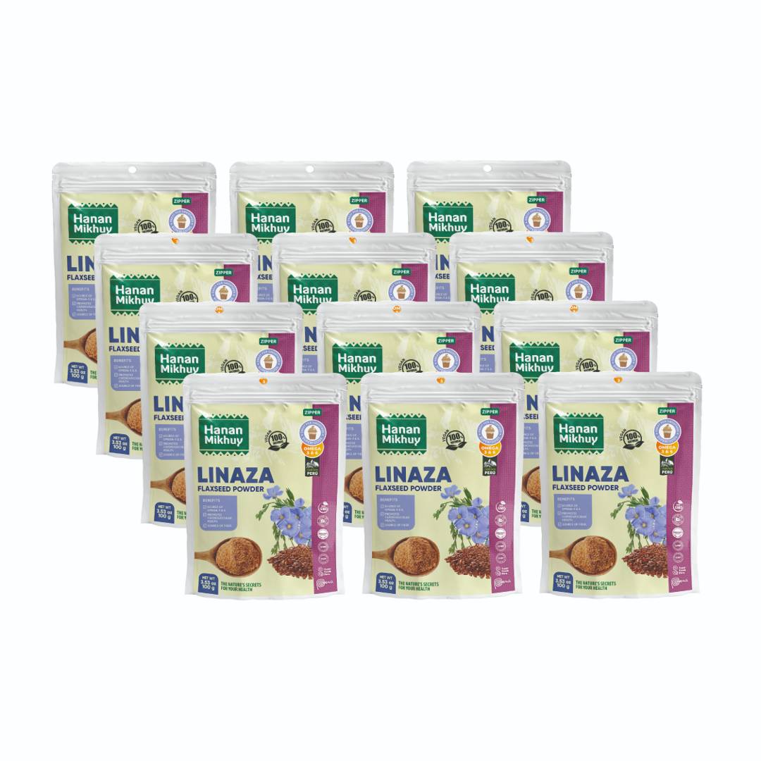 Hanan Mikhuy Flaxseed Powder | Linaza Molido Fiber & Omega | 3.5oz (100g)