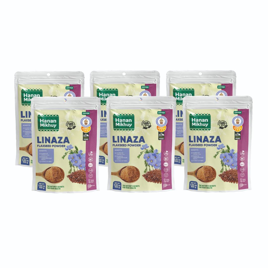 Hanan Mikhuy Flaxseed Powder | Linaza Molido Fiber & Omega | 3.5oz (100g)