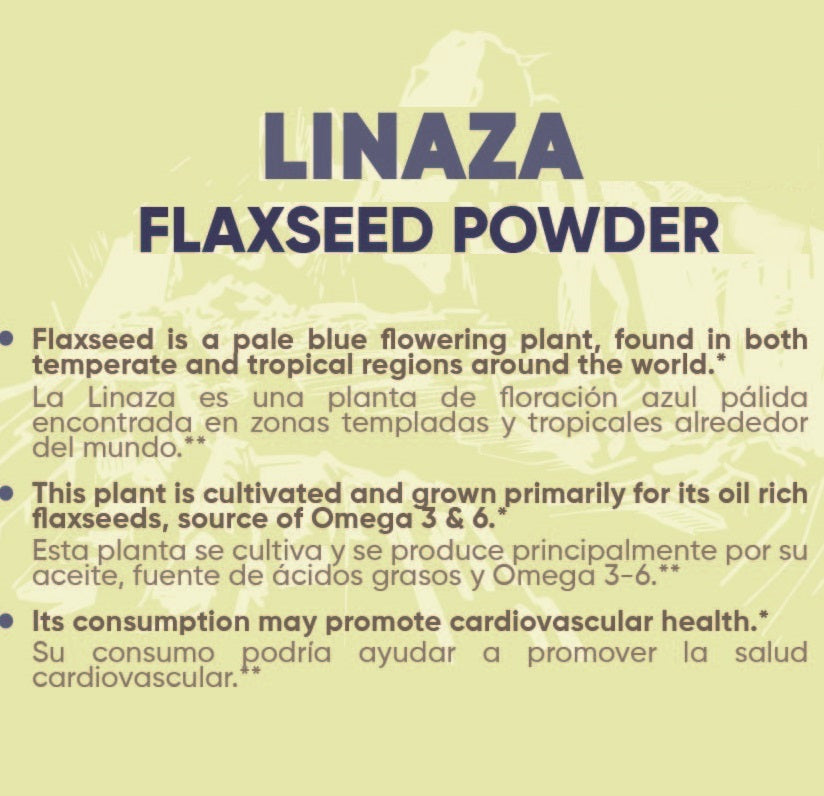 Hanan Mikhuy Flaxseed Powder | Linaza Molido Fiber & Omega | 3.5oz (100g)