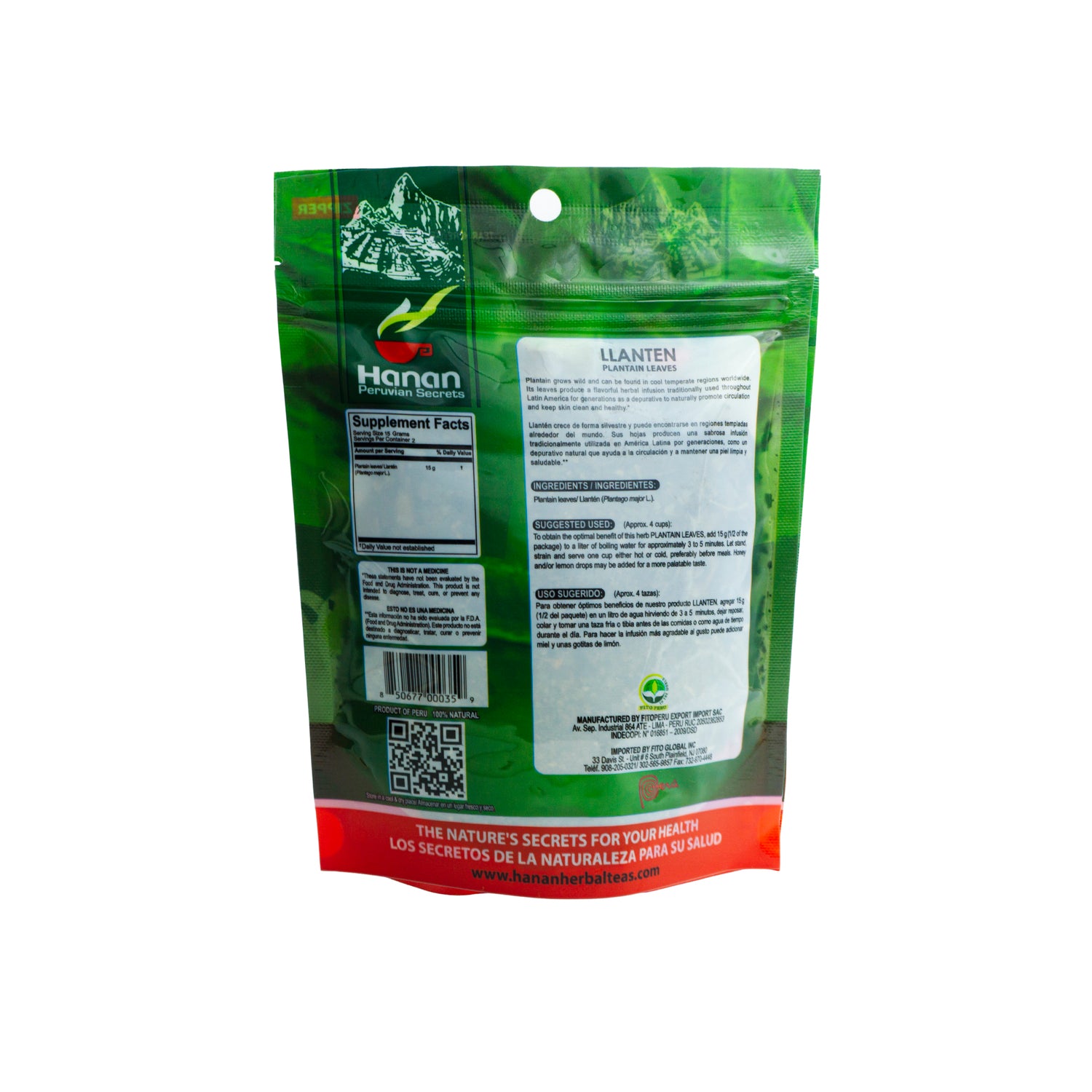 Llanten | Plantain Loose Leaf Tea | 1.06oz (30g)
