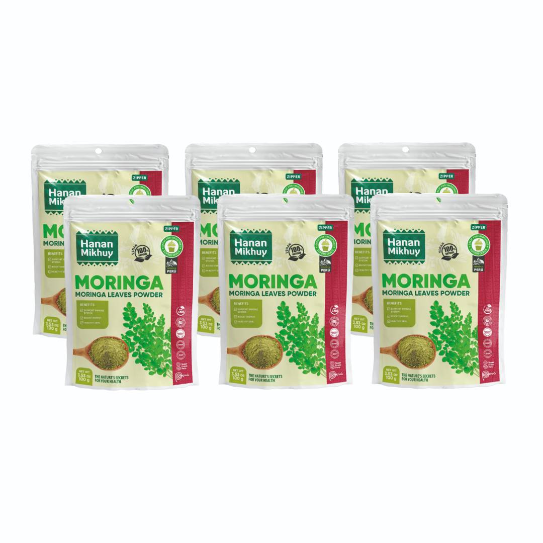 Hanan Mikhuy Moringa Oleifera Leaf Powder | Hojas de Moringa Molido | 3.5oz (100g)