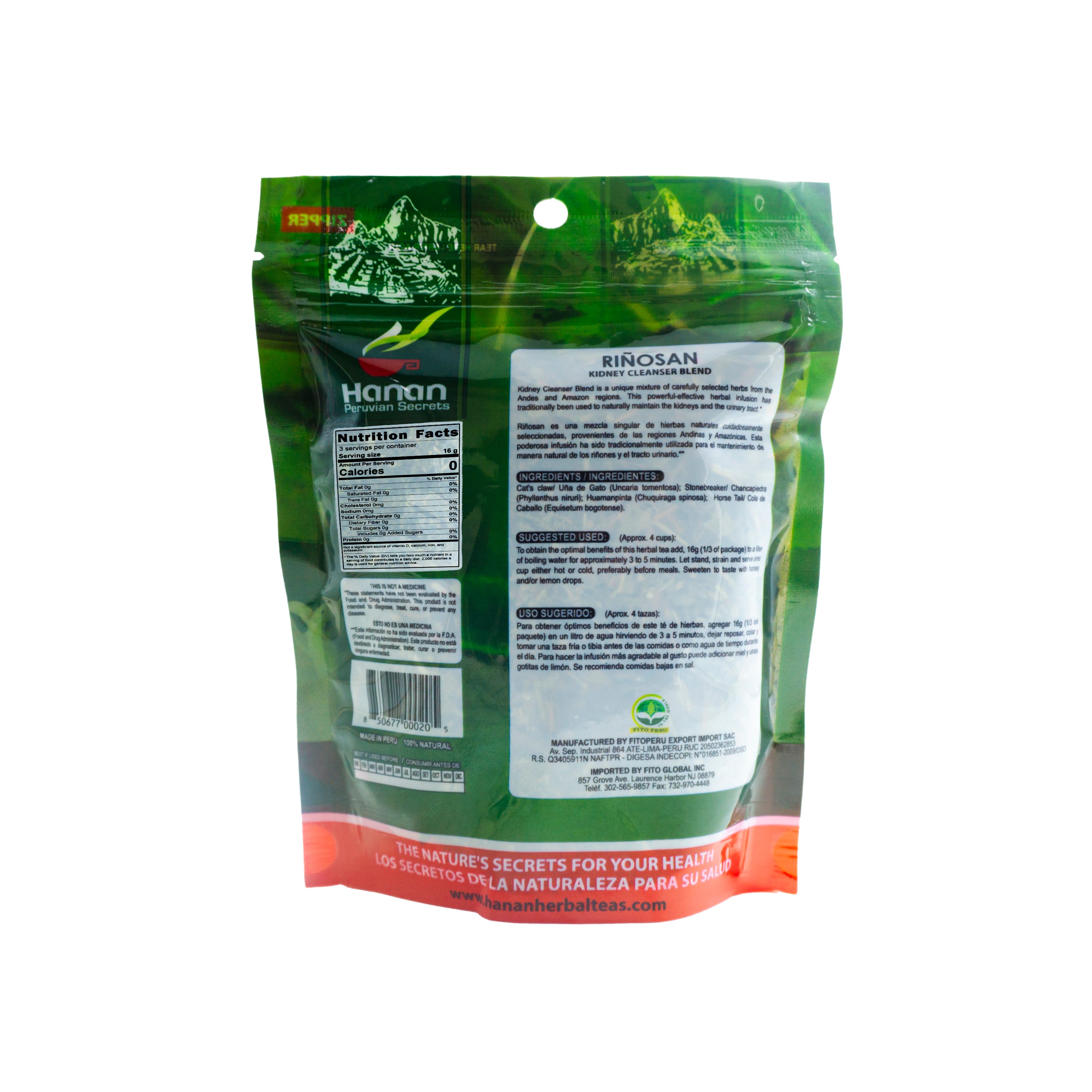 Riñosan Kidney Cleanser Blend | Loose Tea | 1.76oz (50g)