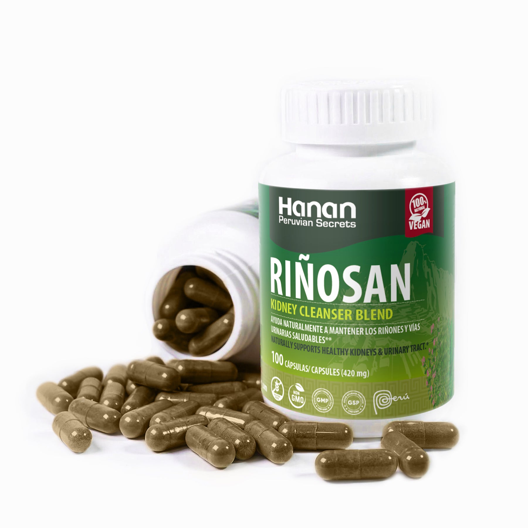 Kidney Cleanser Aid Blend | Riñosan | 100 Capsules