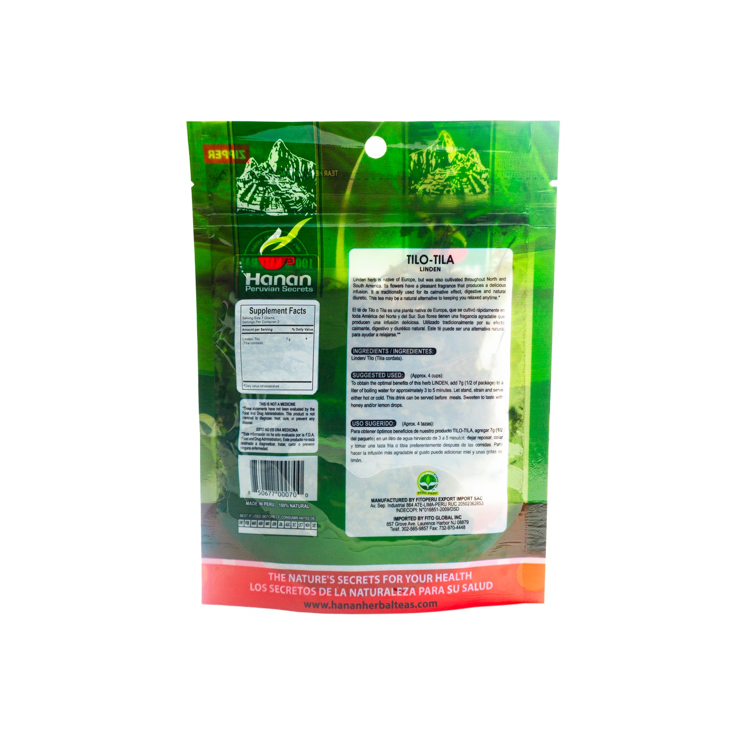 Tilo - Tila | Linden Loose Leaf Tea | 0.49oz (14g)