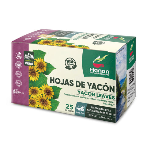 Yacon Leaves Herbal Tea | Hojas de Yacón | 25 Teabags