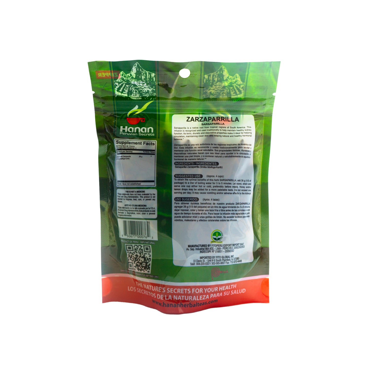 Zarzaparrilla | Sarsaparilla Loose Bark Leaf Tea | 2.82oz (80g)