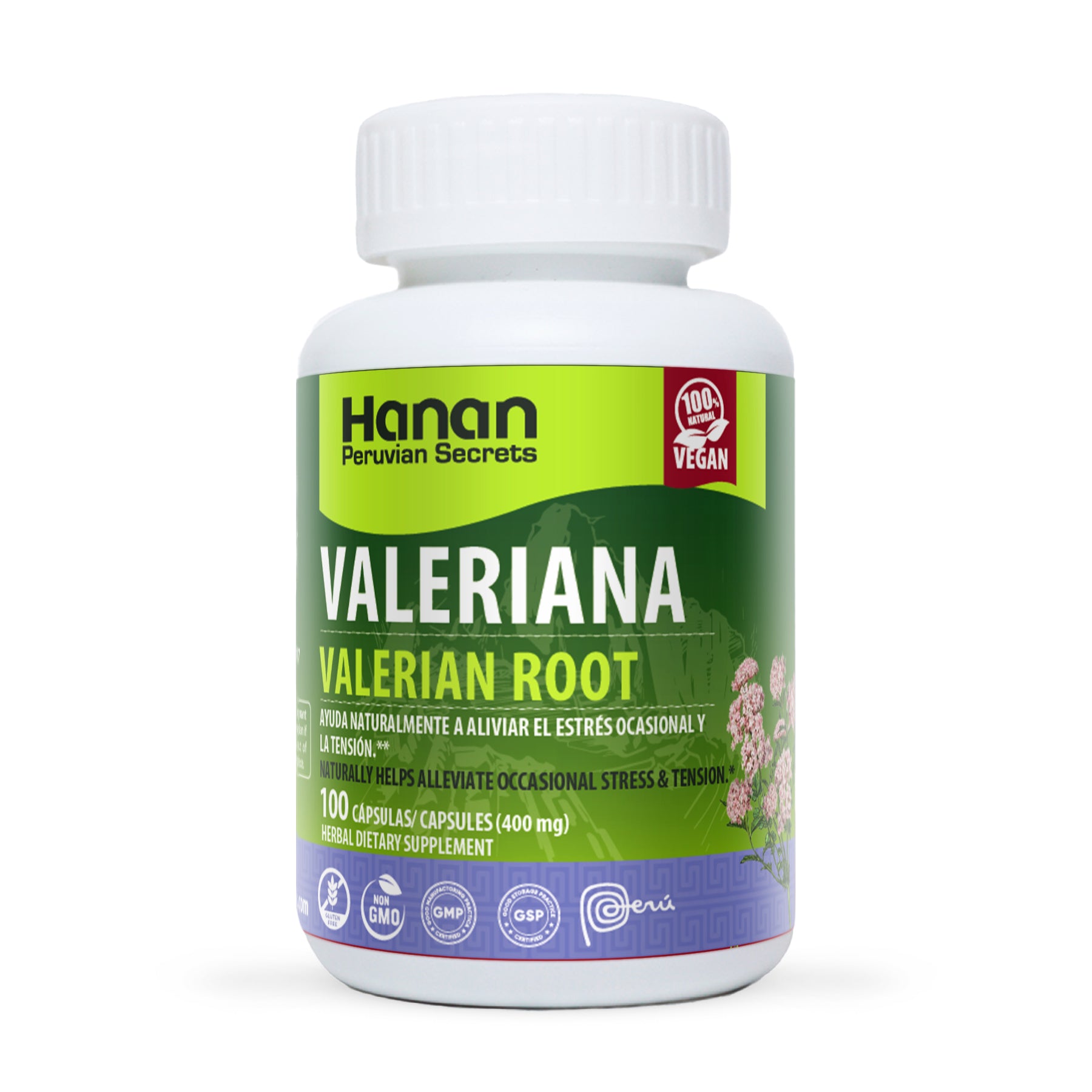 Valerian Root | Valeriana | 100 Capsules