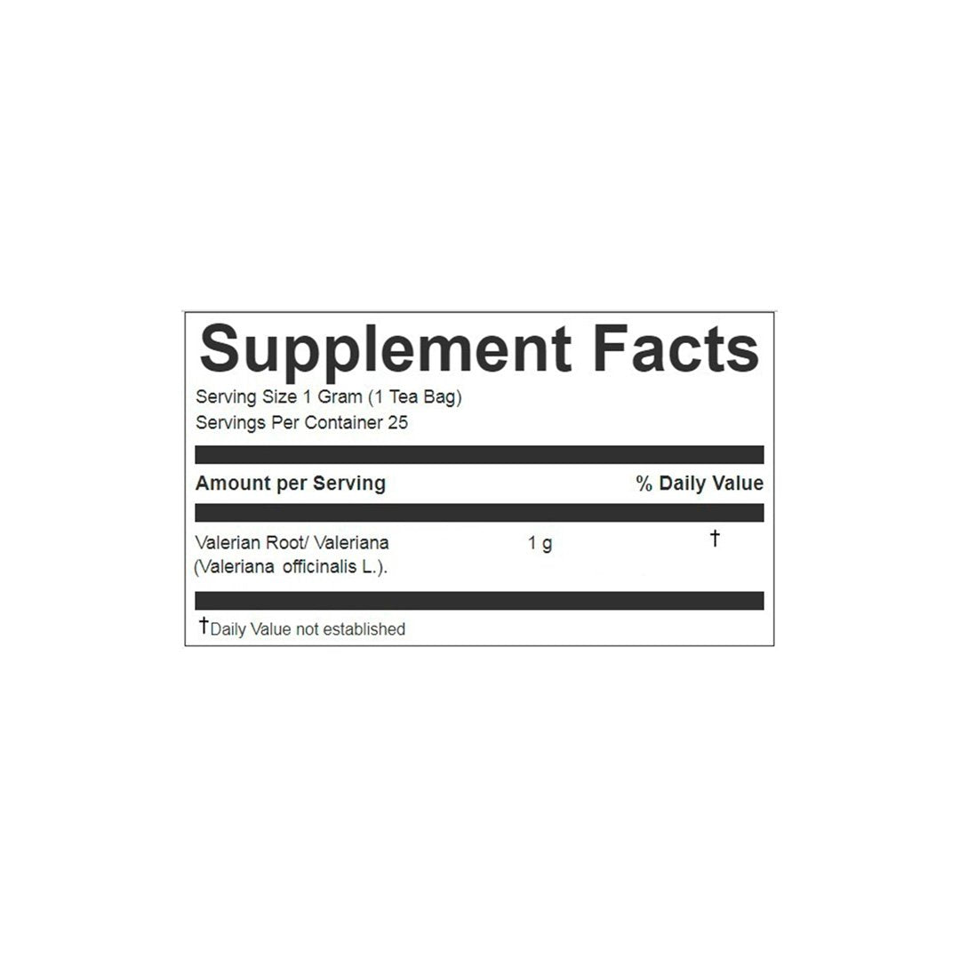 Valerian Root Herbal Tea | Valeriana | 25 Teabags