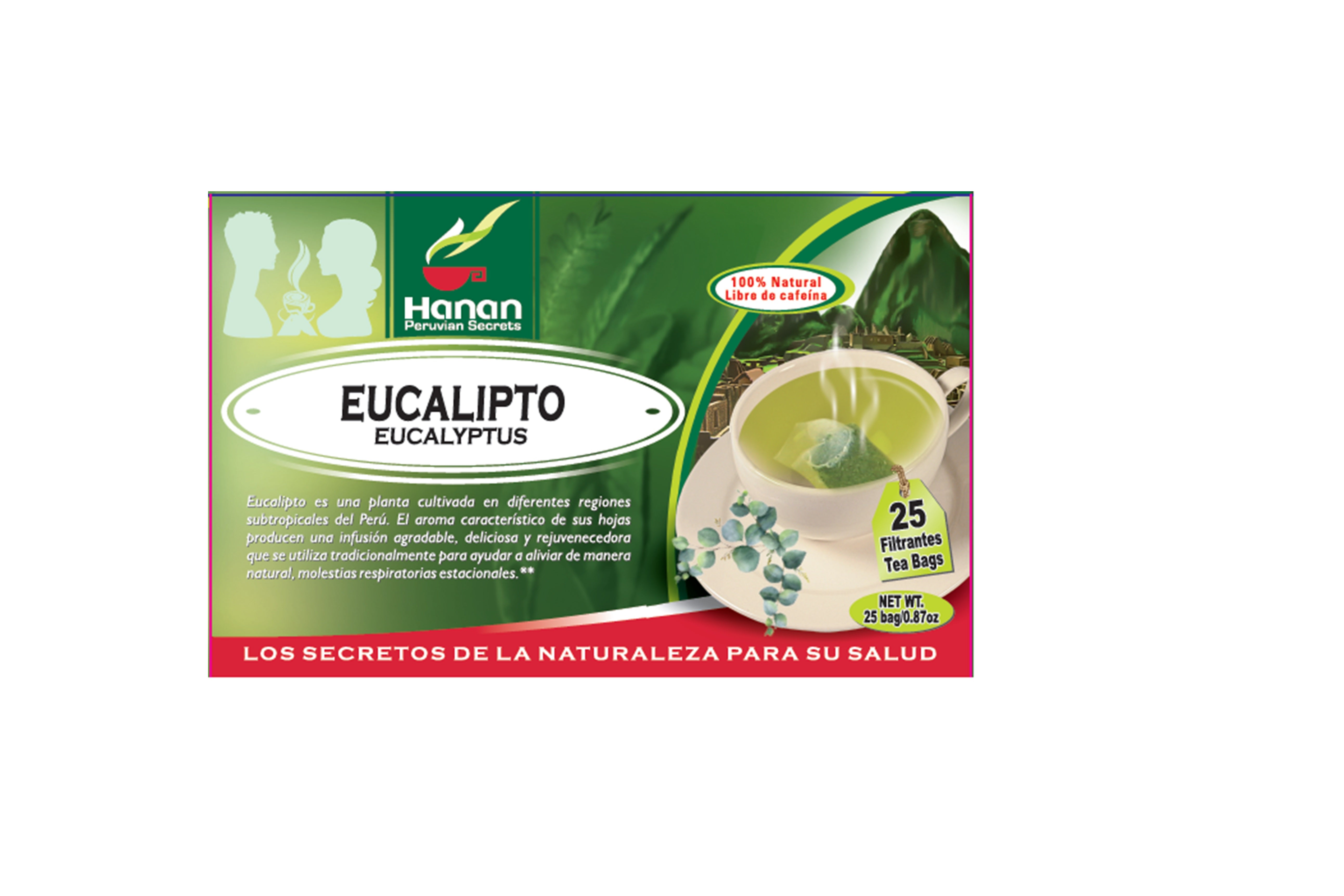 Eucalyptus Leaves Herbal Tea | Eucalipto | 25 Teabags