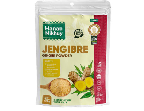 Hanan Mikhuy Ginger Powder | Jengibre (Kion) Molido | 3.5oz (100g)