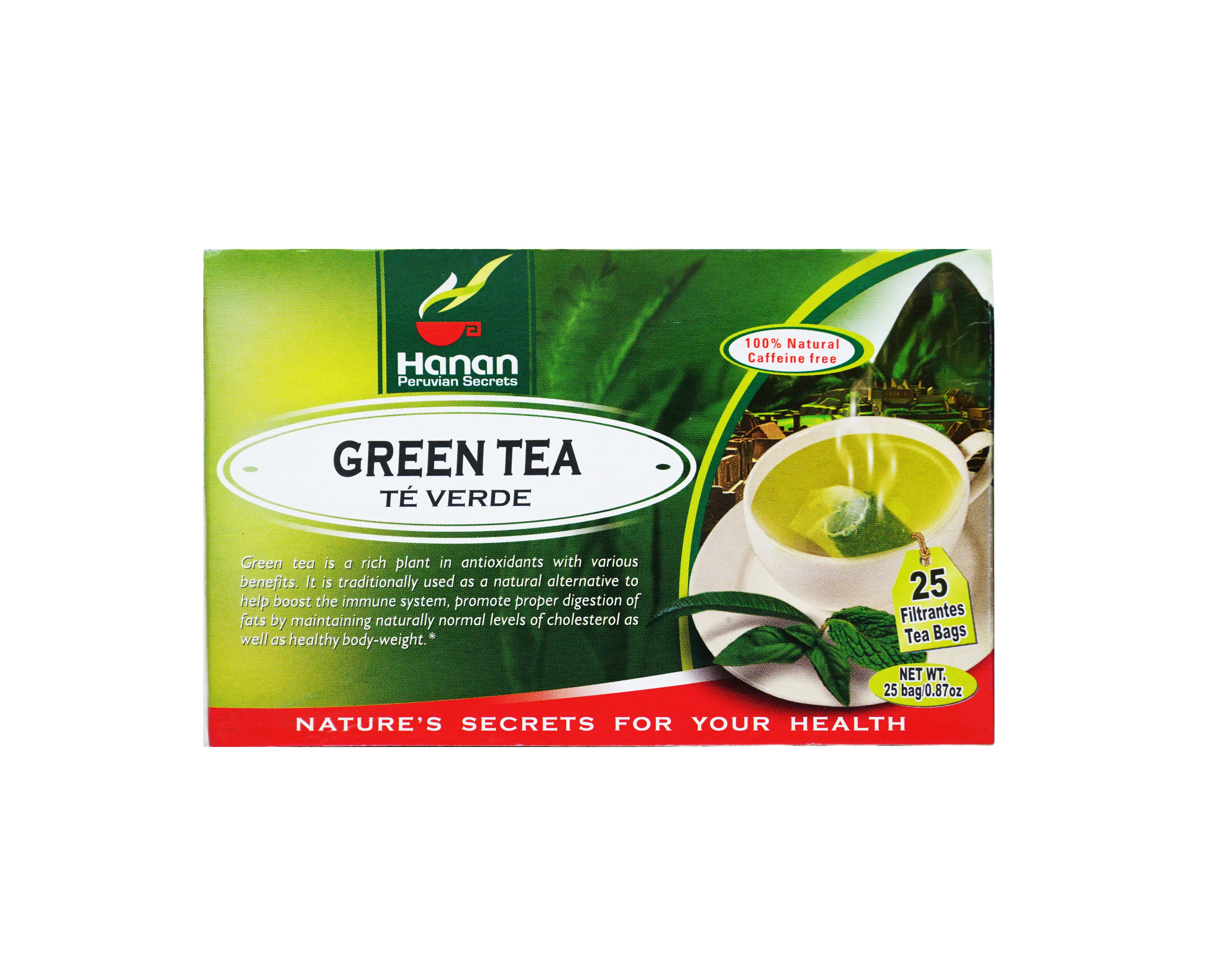 Green Te Herbal Tea | Te Verde | 25 Teabags