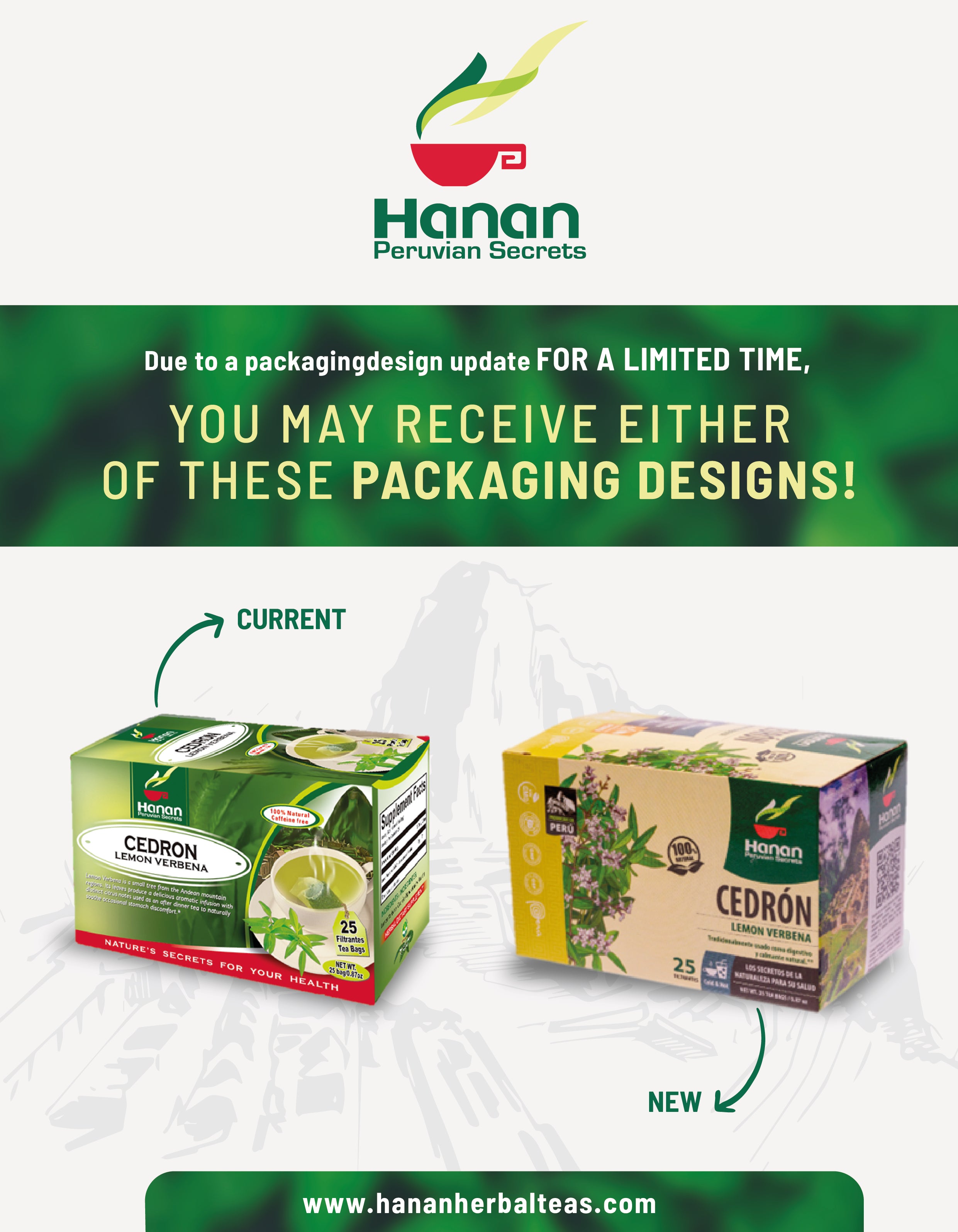 Lemon Verbena Herbal Tea | Cedron | 25 Teabags