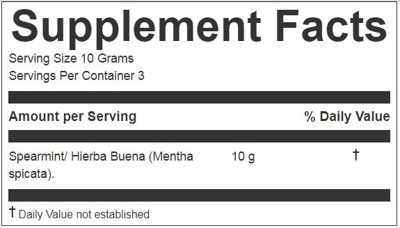Hierba Buena | Spearmint Loose Leaf Tea | 1.06oz (30g)