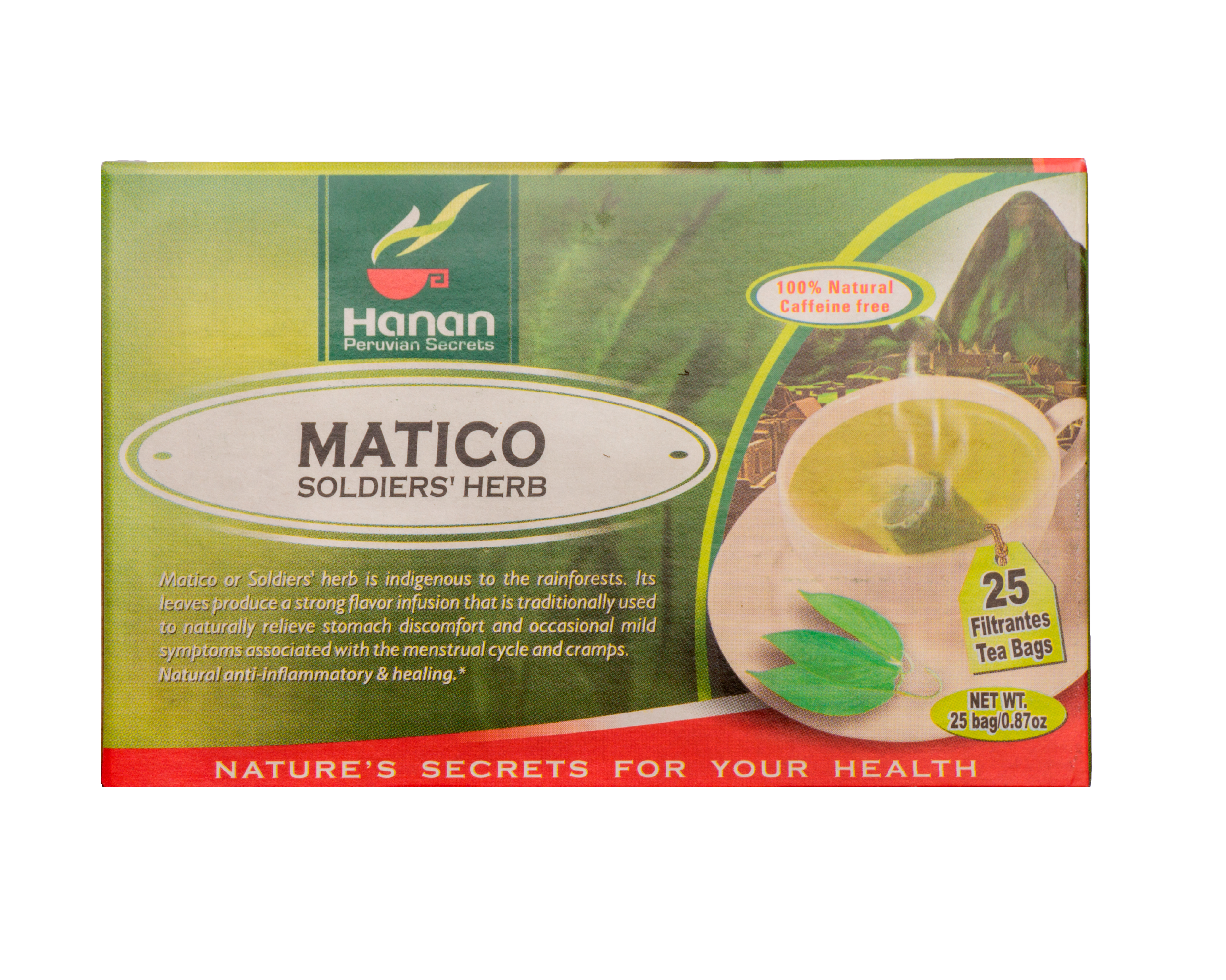 Soldiers Herb Herbal Tea | Matico | 25 Teabags