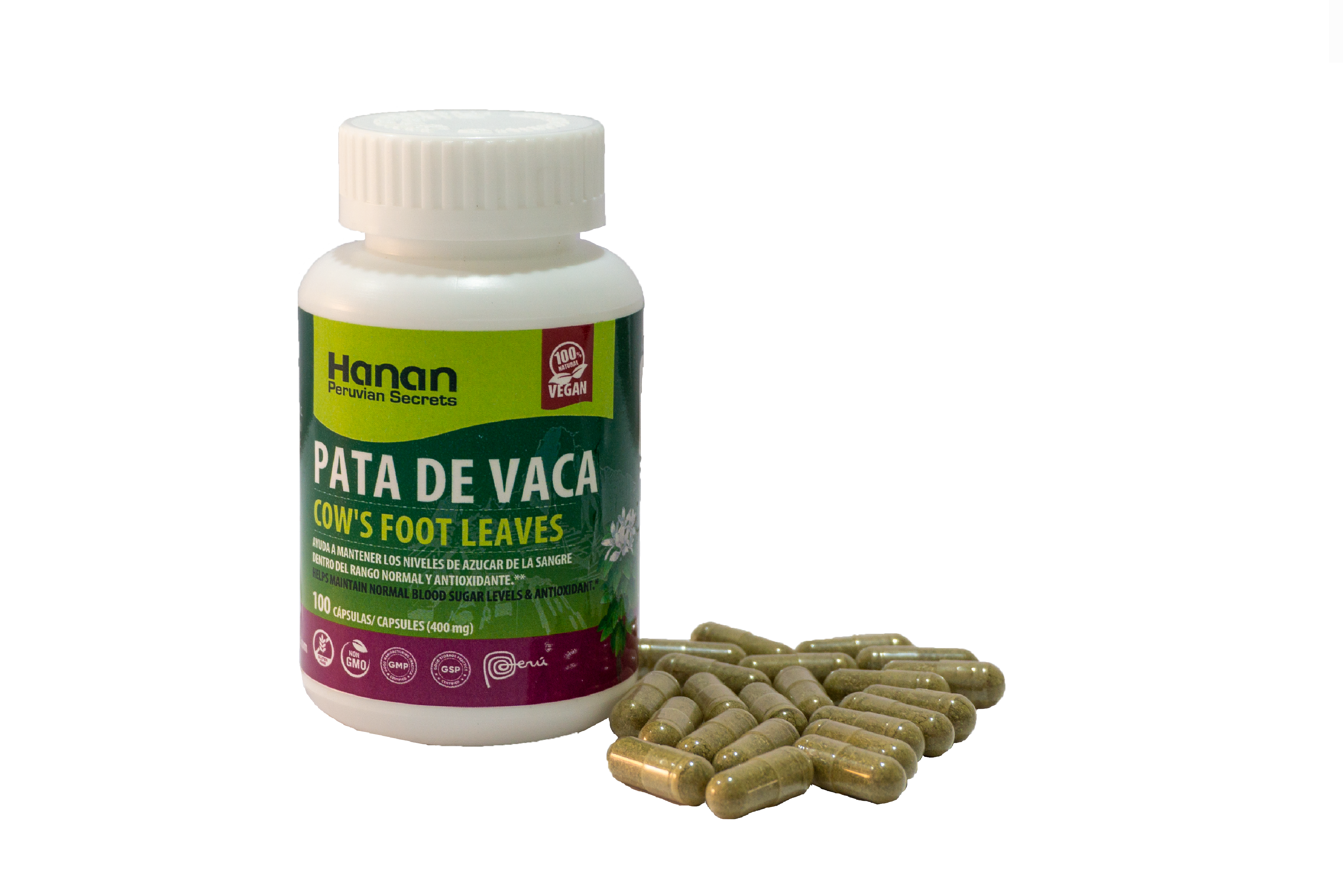 Cow’s Foot Leaves | Pata de Vaca | 100 Capsules