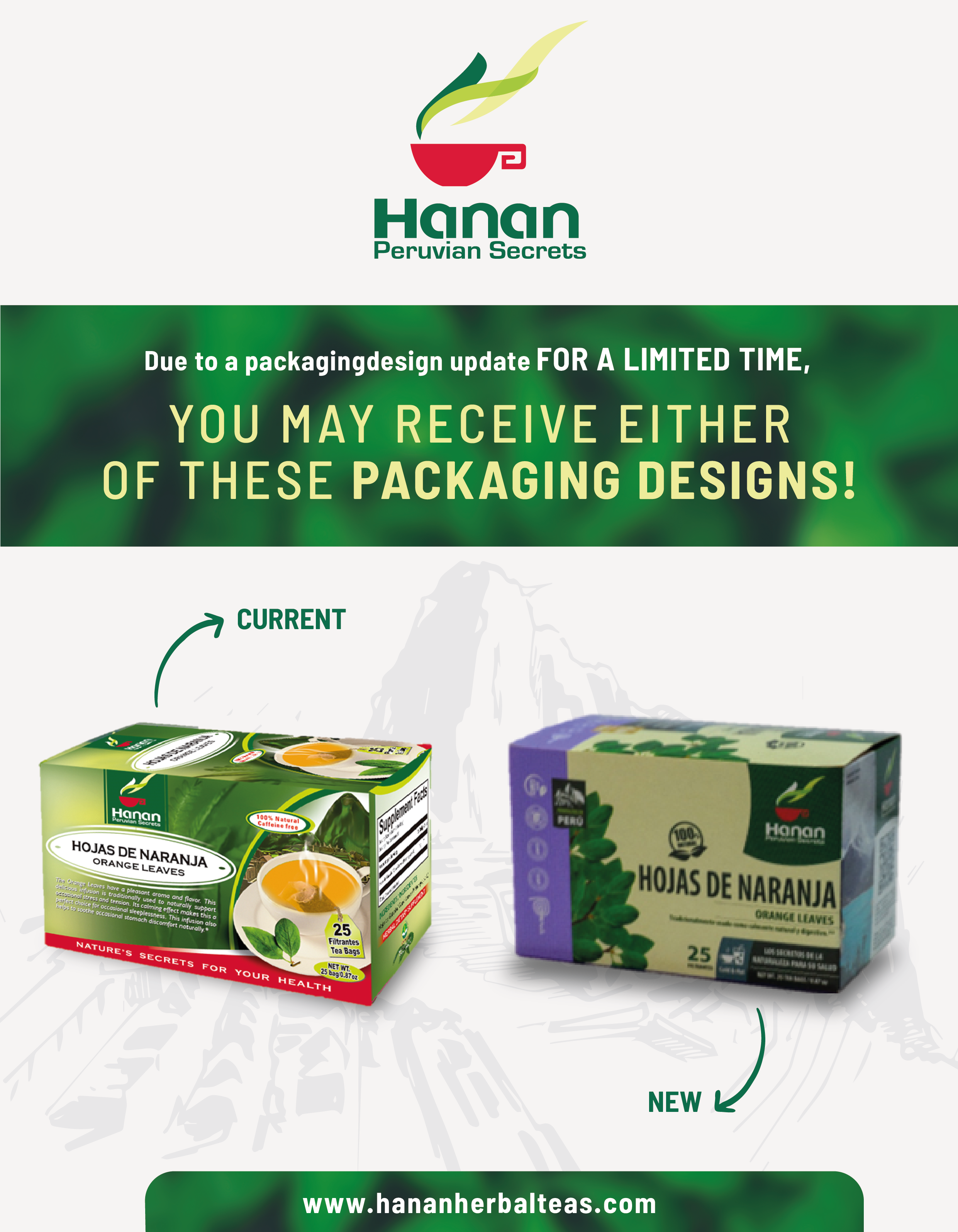 Orange Leaves Herbal Tea | Hojas de Naranja | 25 Teabags