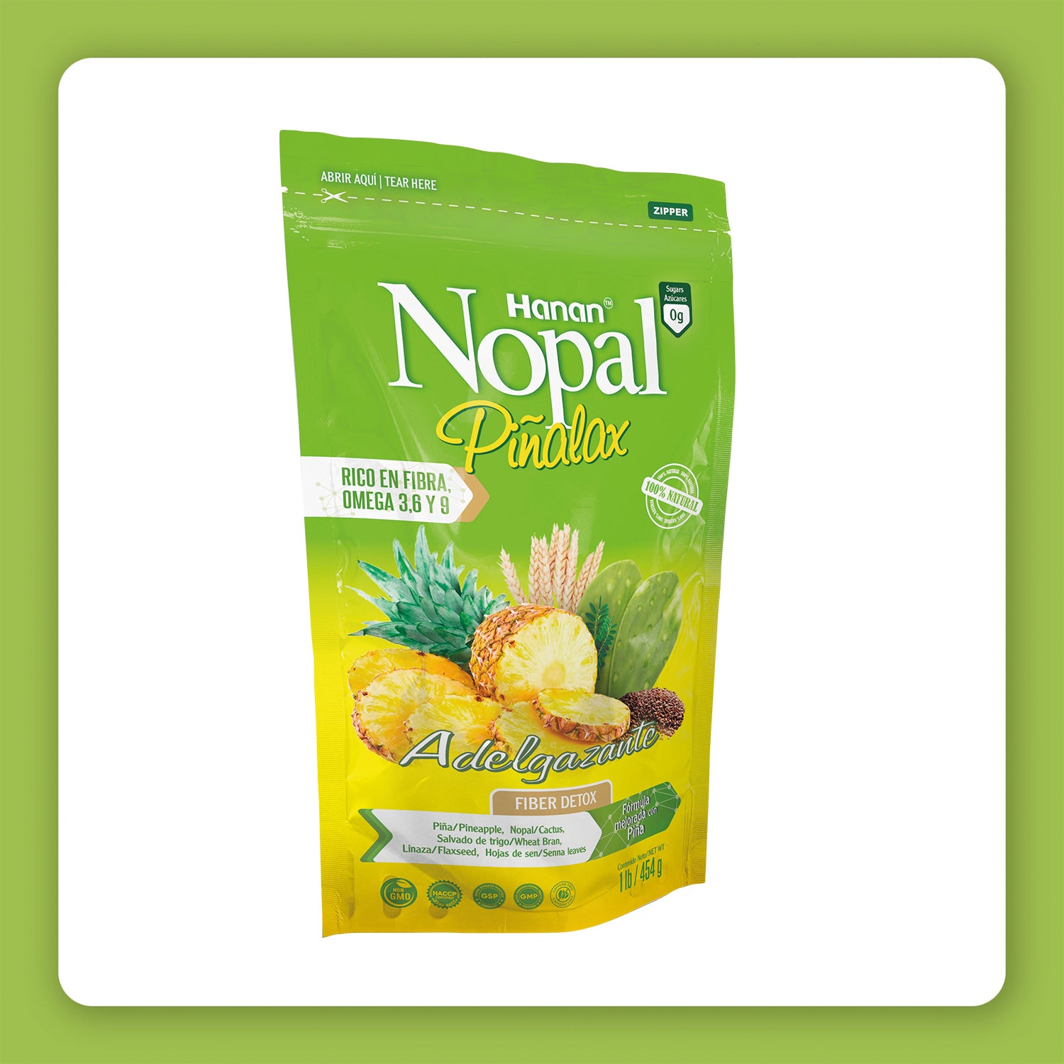 NOPAL PINALAX | 100% Natural High Fiber Blend Weight Control | 1Lb (454g)