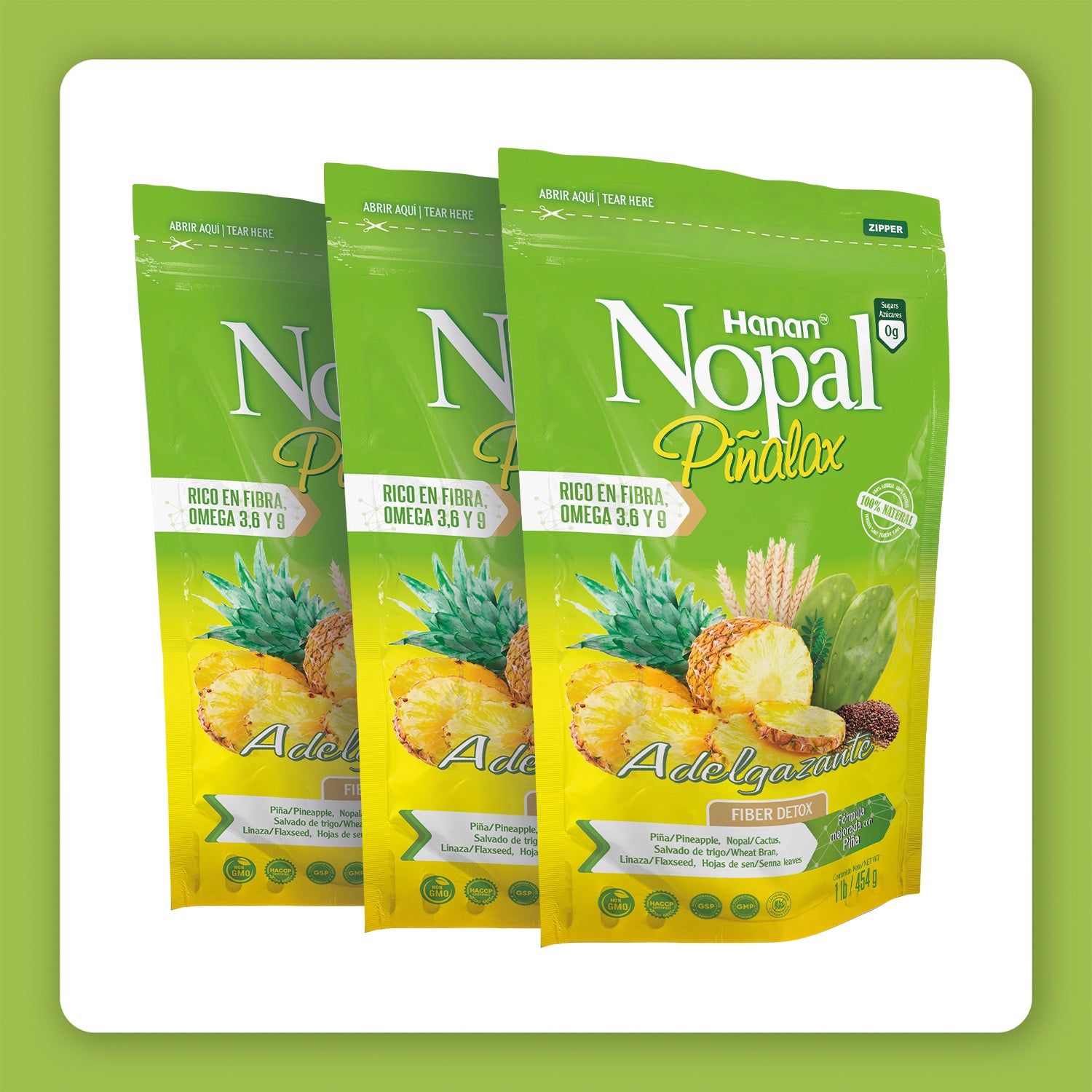 NOPAL PINALAX | 100% Natural High Fiber Blend Weight Control | 1Lb (454g)