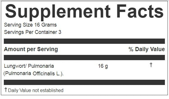 Pulmonaria | Lungwort Loose Leaf Tea | 1.76oz (50g)