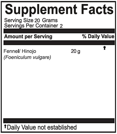 Hinojo | Fennel Loose Leaf Tea | 1.41oz (40g)