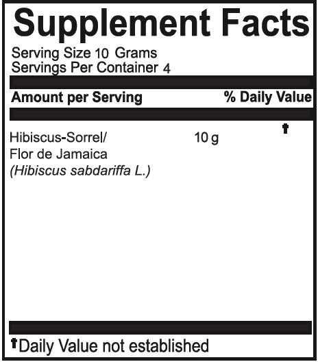 Flor de Jamaica | Hibiscus-Sorrel Loose Leaf Tea | 1.41oz (40g)