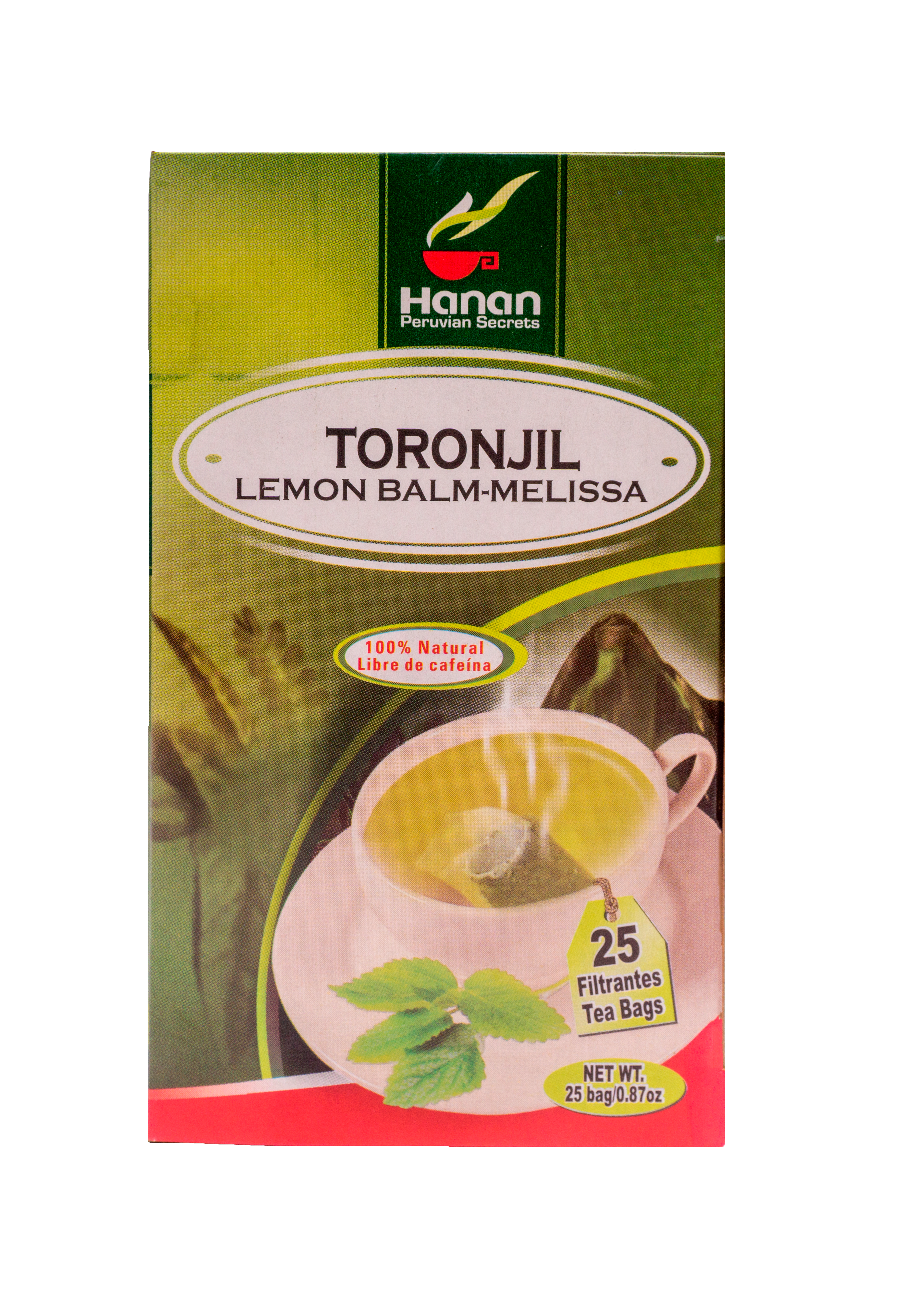 Lemon Balm - Melissa Herbal Tea | Toronjil | 25 Teabags