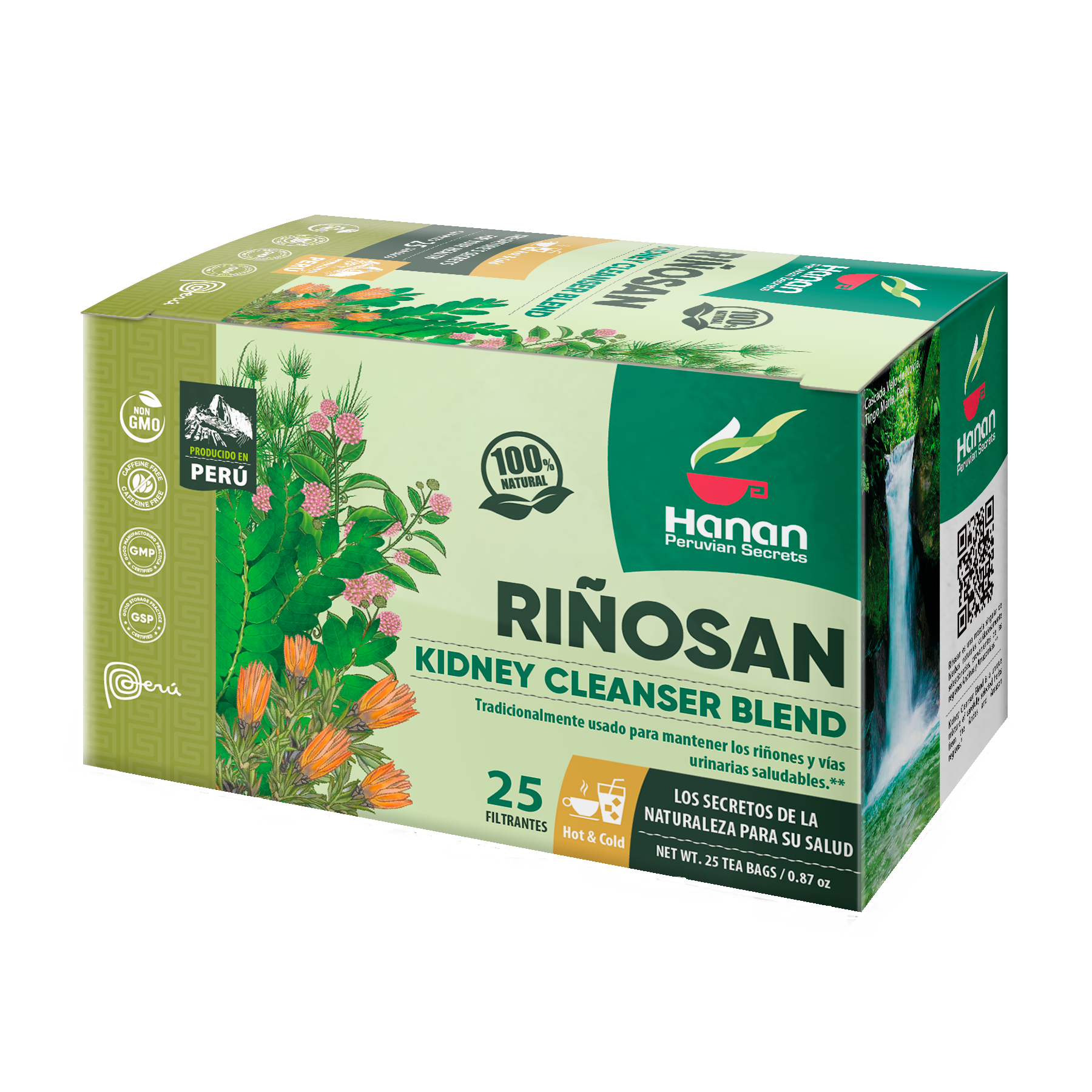 Kidney Cleanser Aid Blend Herbal Tea | Riñosan | 25 Teabags