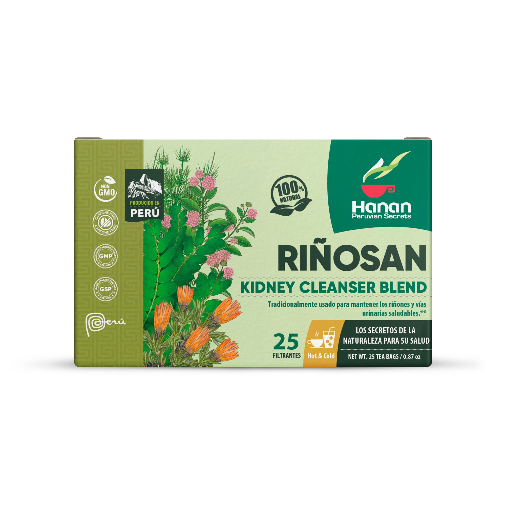 Kidney Cleanser Aid Blend Herbal Tea | Riñosan | 25 Teabags