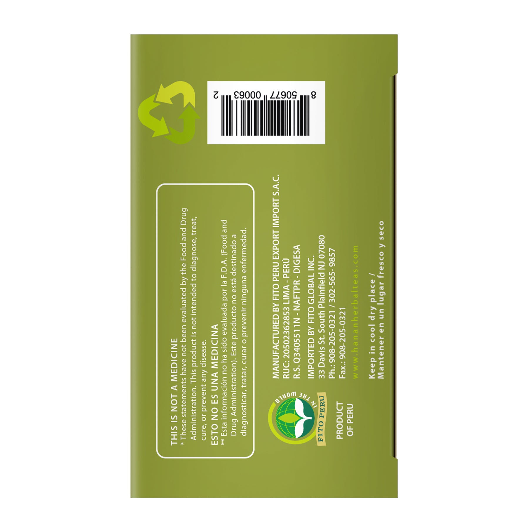 Kidney Cleanser Aid Blend Herbal Tea | Riñosan | 25 Teabags