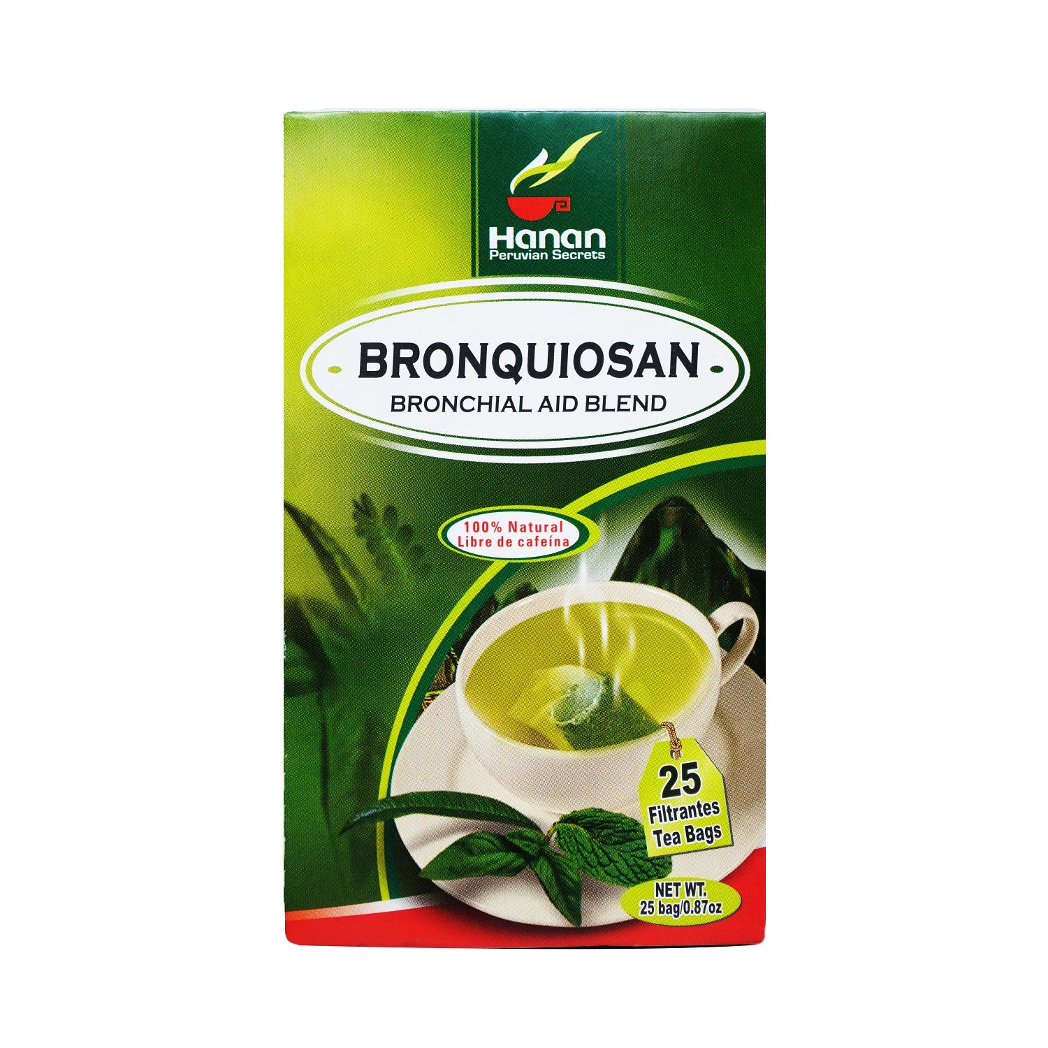 Bronchial Aid Blend Herbal Tea | Bronquiosan | 25 Teabags