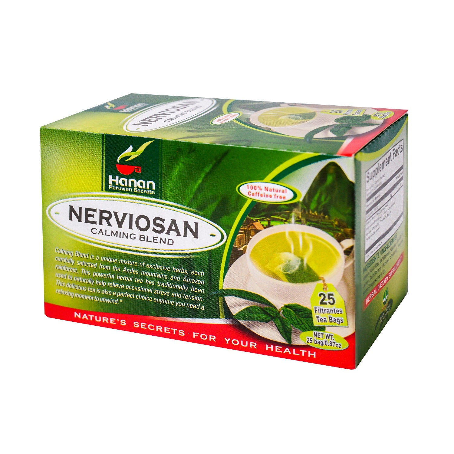 Calming Blend Herbal Tea | Nerviosan | 25 Teabags