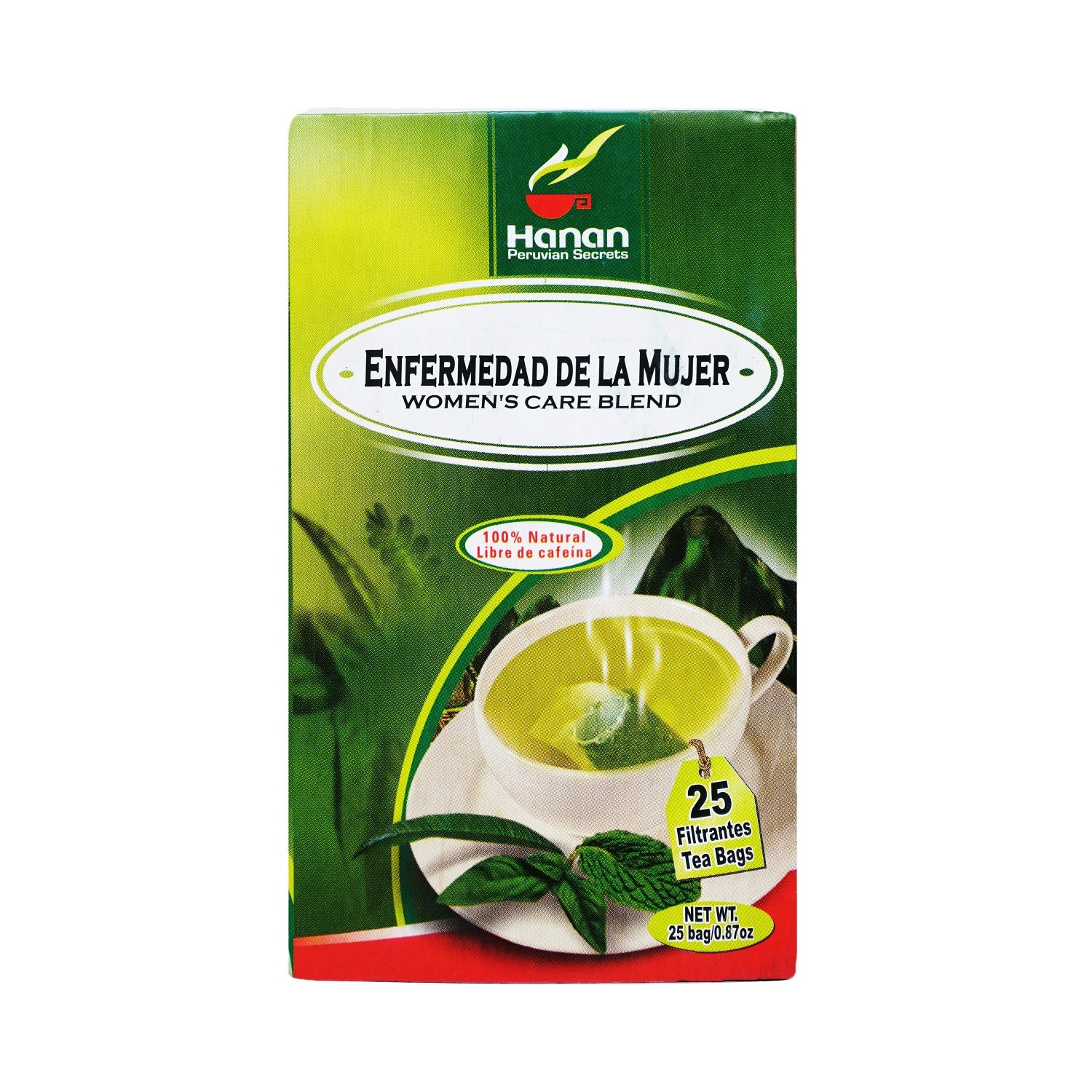 Women’s Care Blend Herbal Tea | Enfermedad De La Mujer | 25 Teabags