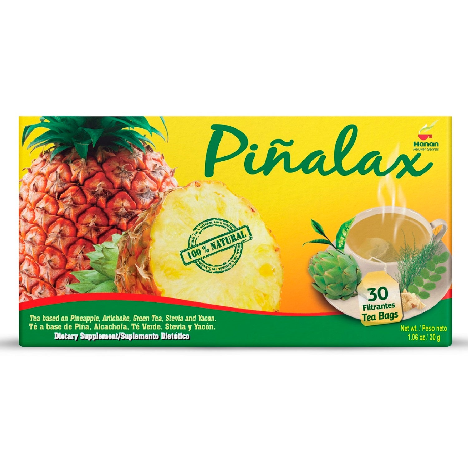 PIÑALAX | Pineapple Blend Weight Management | 30 Teabags