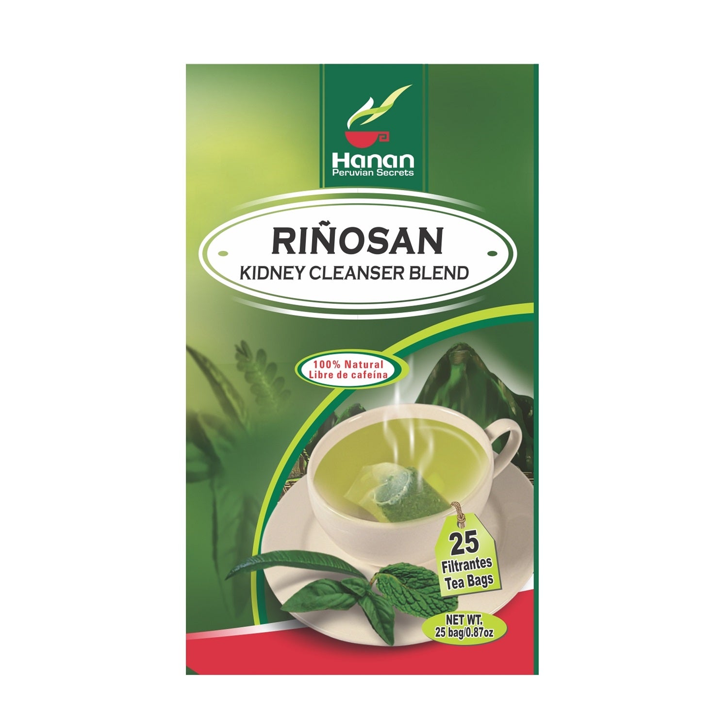 Kidney Cleanser Aid Blend Herbal Tea | Riñosan | 25 Teabags