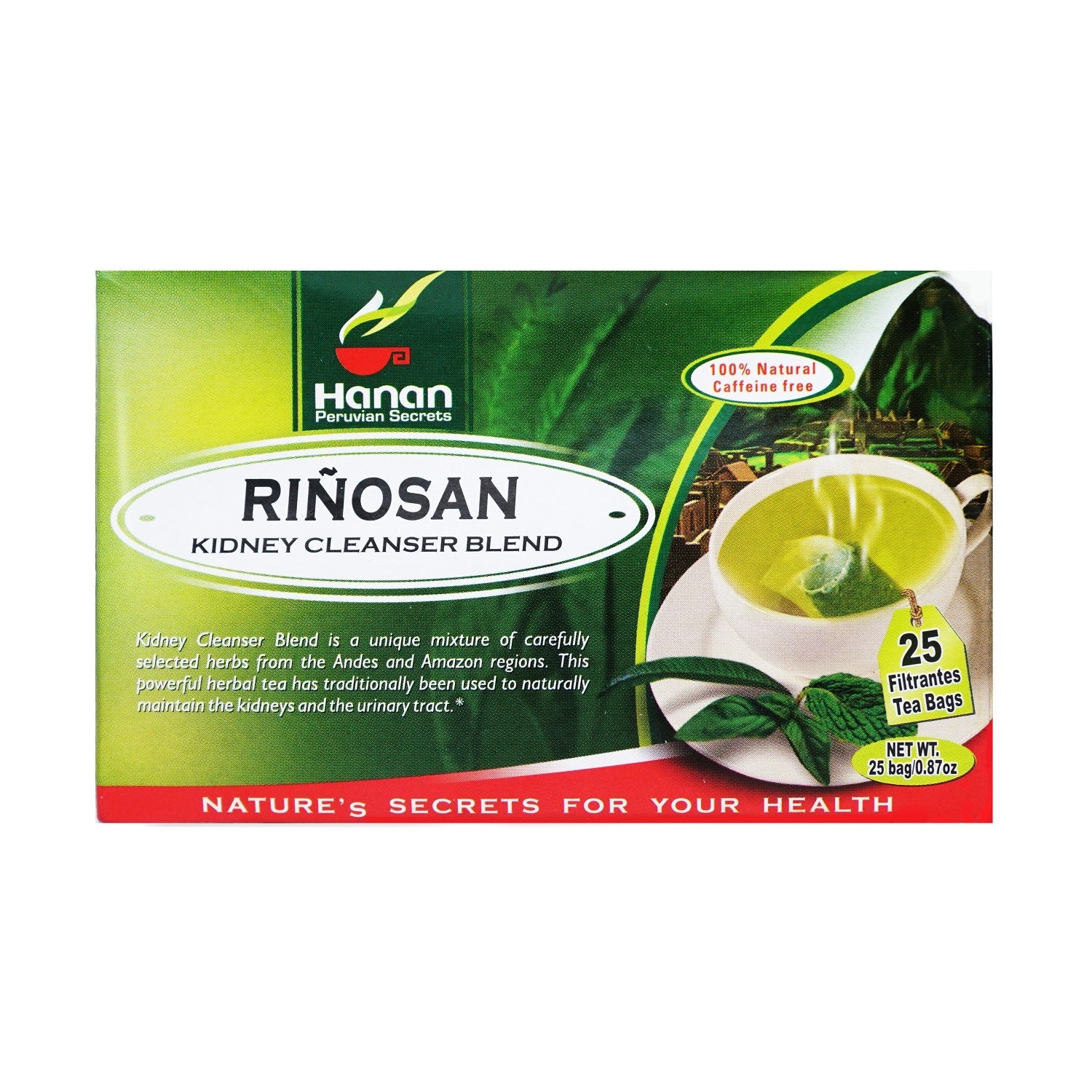 Kidney Cleanser Aid Blend Herbal Tea | Riñosan | 25 Teabags