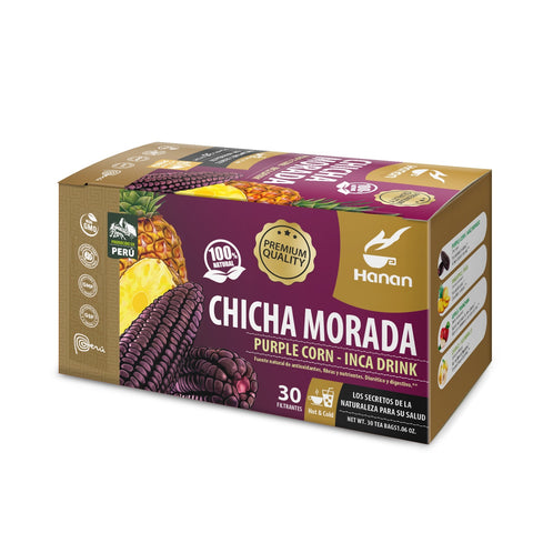 HANAN Chicha Morada Purple Corn Tea I Inka Drink Classic Purple Corn Juice from Peru I All 100% natural ingredients