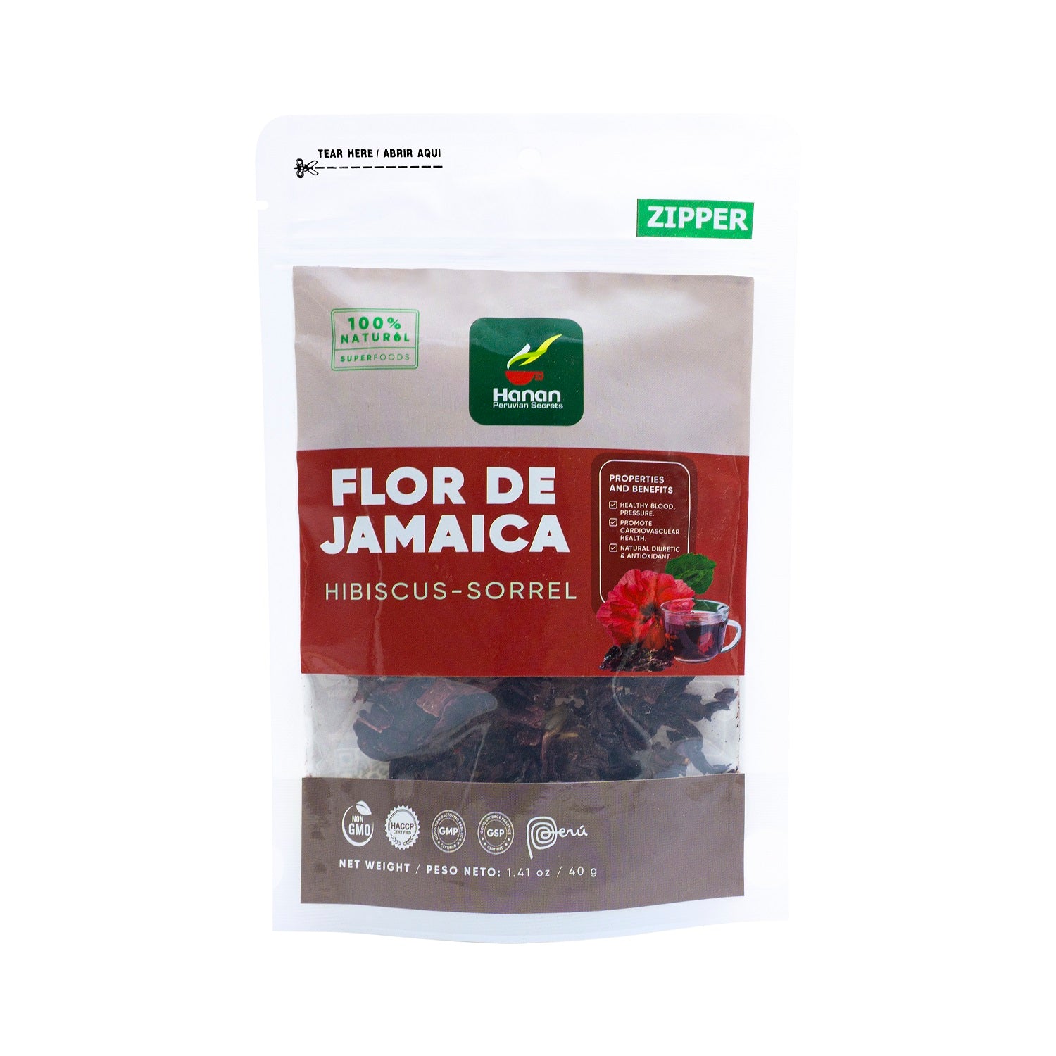 Flor de Jamaica | Hibiscus-Sorrel Loose Tea | 1.41oz (40g)