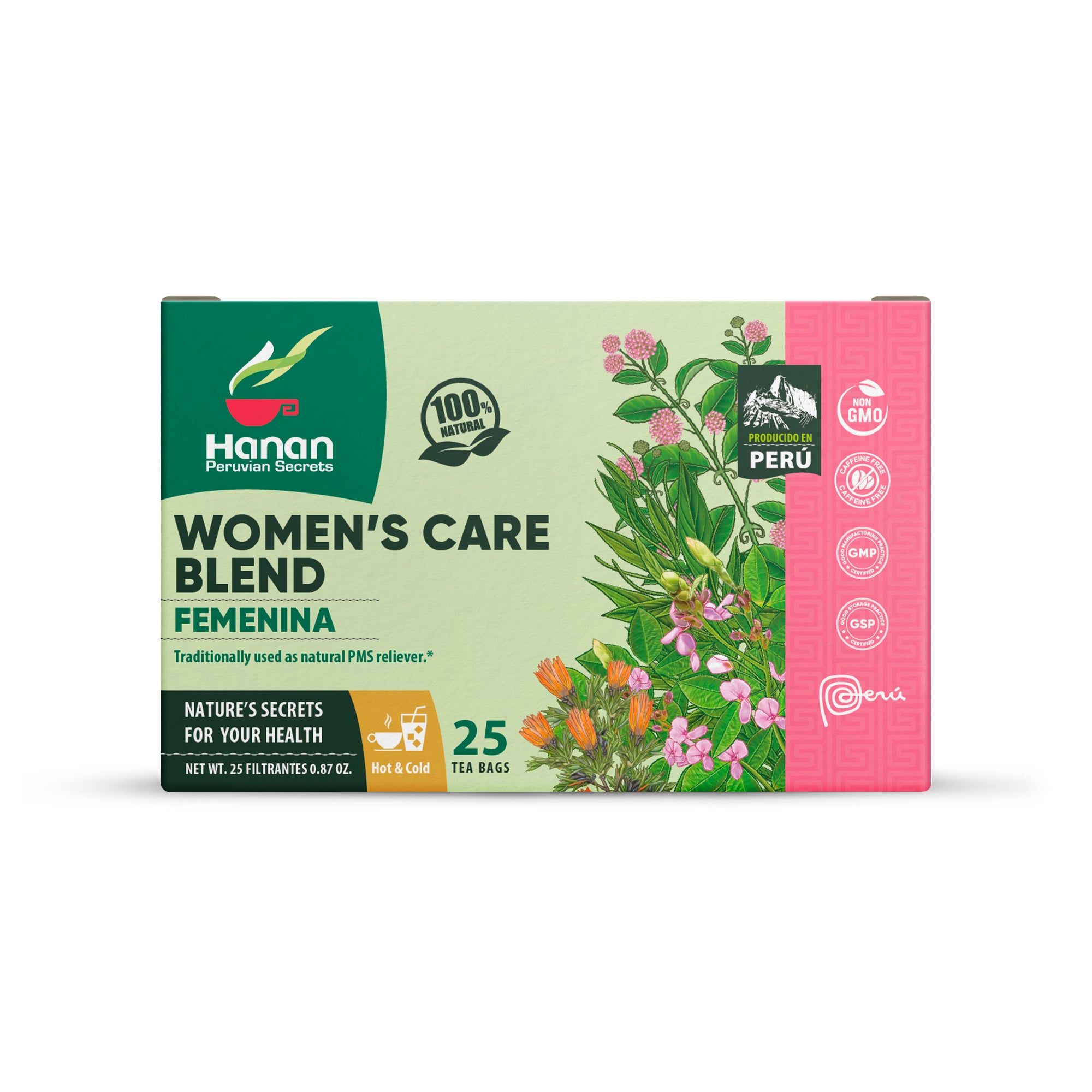 Women’s Care Blend Herbal Tea | Enfermedad De La Mujer | 25 Teabags