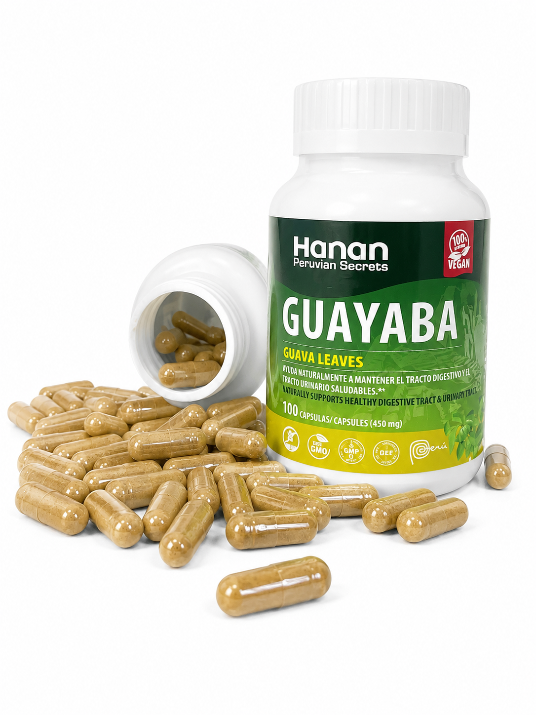 Hanan Peruvian Secrets Hojas De Guayaba | 100 Capsules