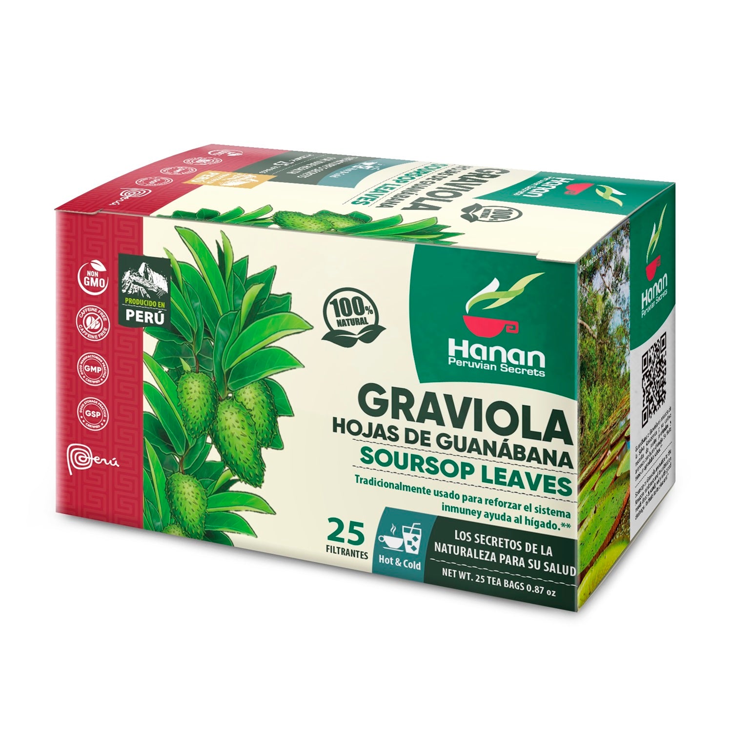 Soursop Leaves Herbal Tea | Hojas De Guanabana - Graviola | 25 Teabags