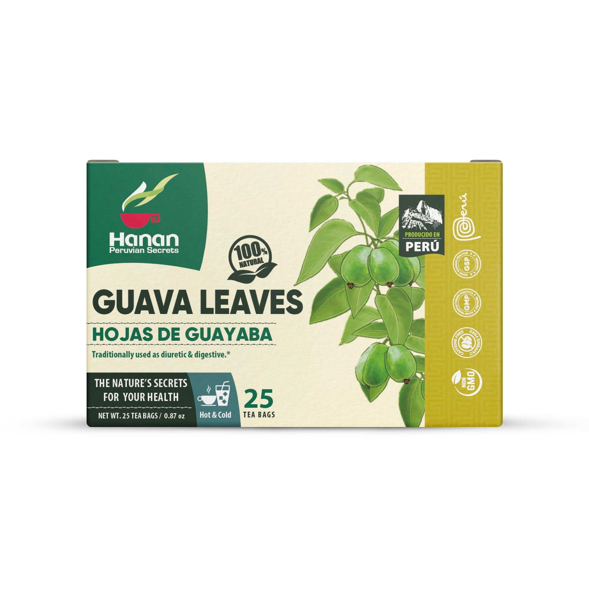 Guava Leaves Herbal Tea | Hojas De Guayaba | 25 Teabags