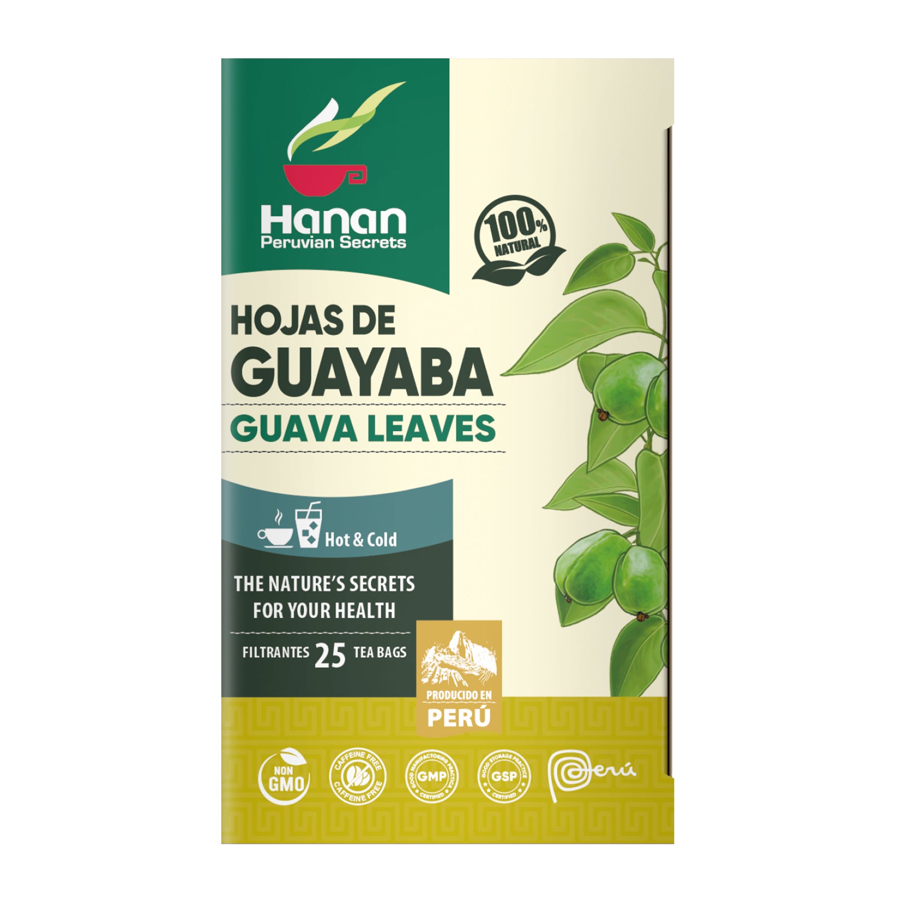 Guava Leaves Herbal Tea | Hojas De Guayaba | 25 Teabags